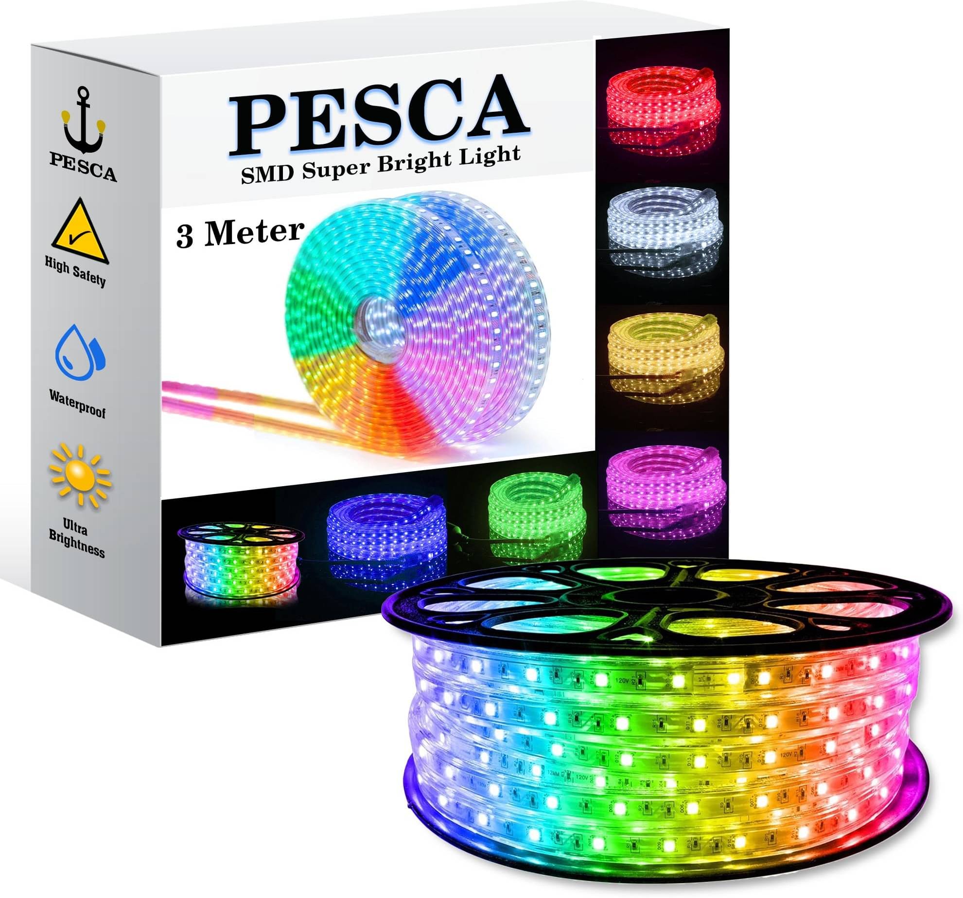     			Spark World Multicolor 3M LED Rope Light ( Pack of 1 )