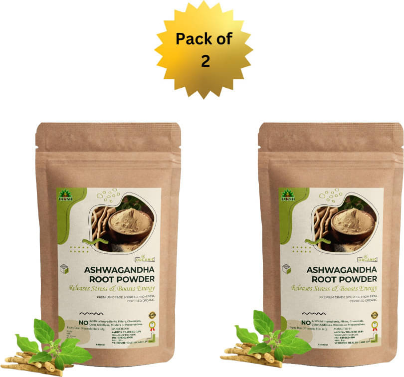     			Taksh Organic Ashwagandha Powder Ayurvedic Care for Stress Relief 200gm (Pack of 2)