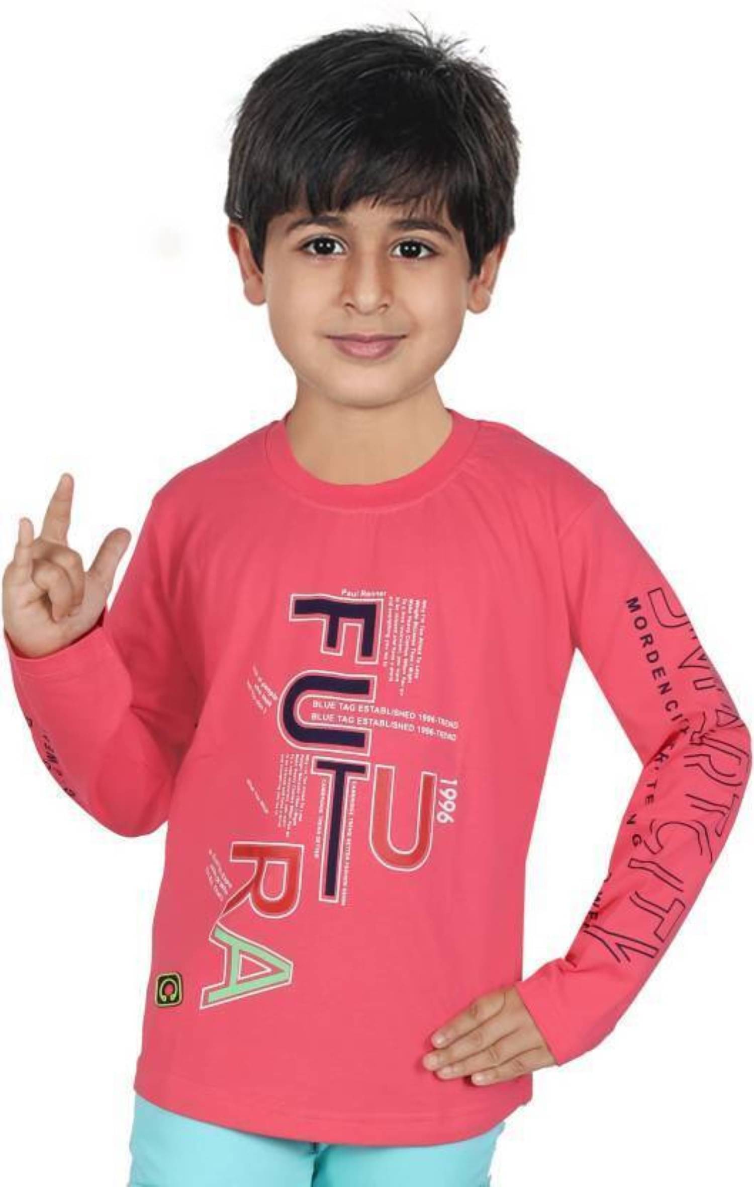     			hrr Pack of 1 Boys Cotton Polo T-Shirt ( Pink )