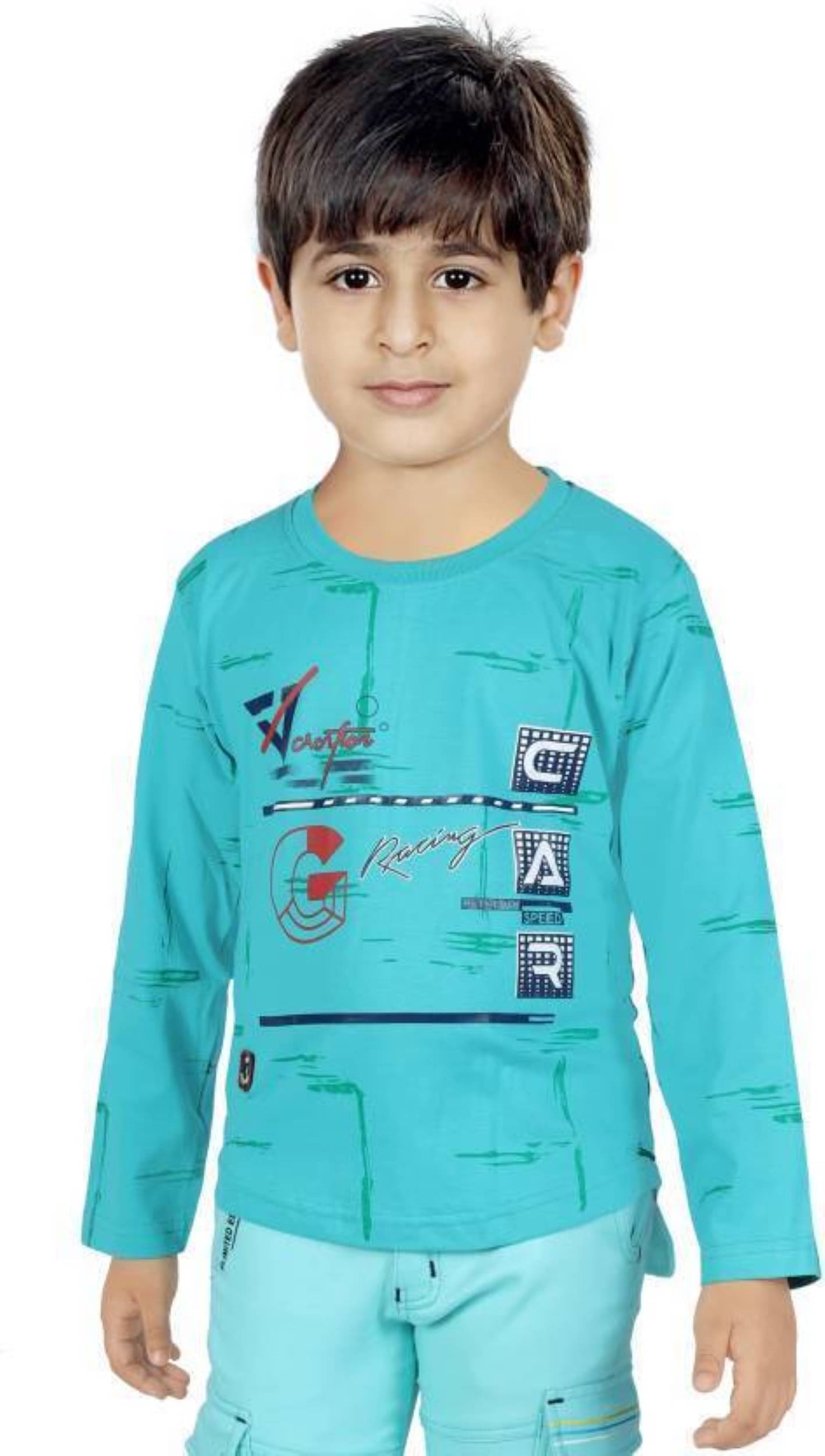     			hrr Pack of 2 Boys Cotton T-Shirt ( Green )