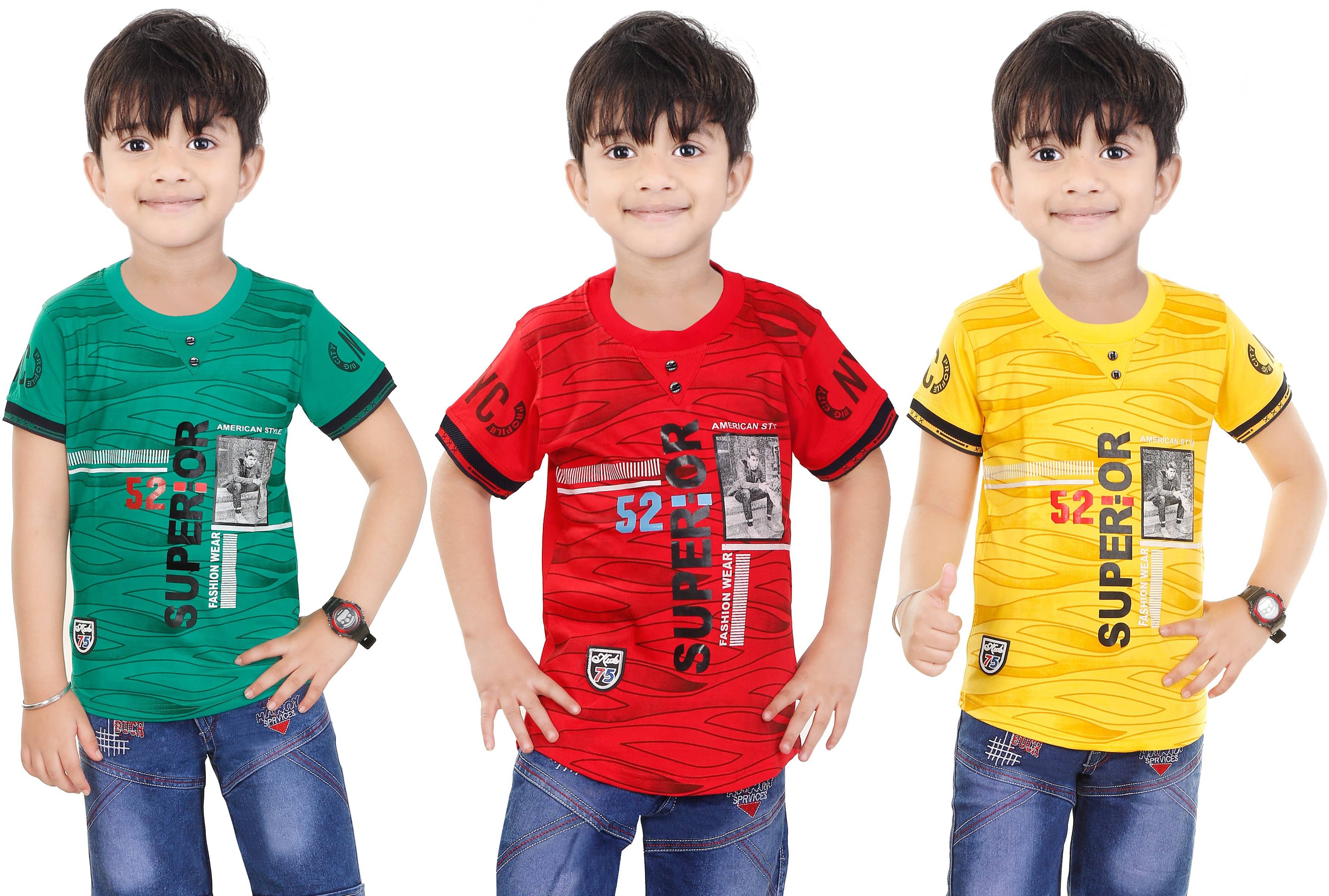     			hrr Pack of 2 Boys Cotton Blend Polo T-Shirt ( Multicolor )