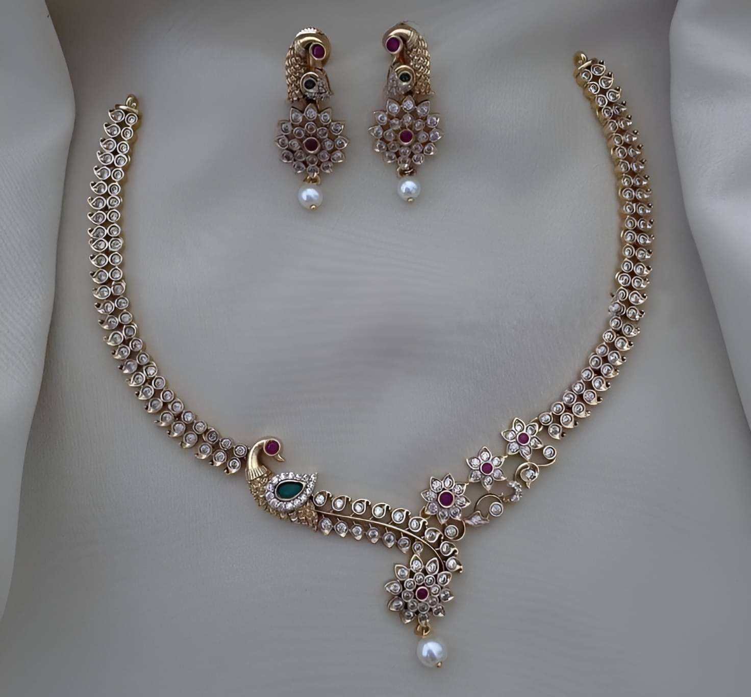     			raajis Multi Color Alloy Necklace Set ( Pack of 1 )