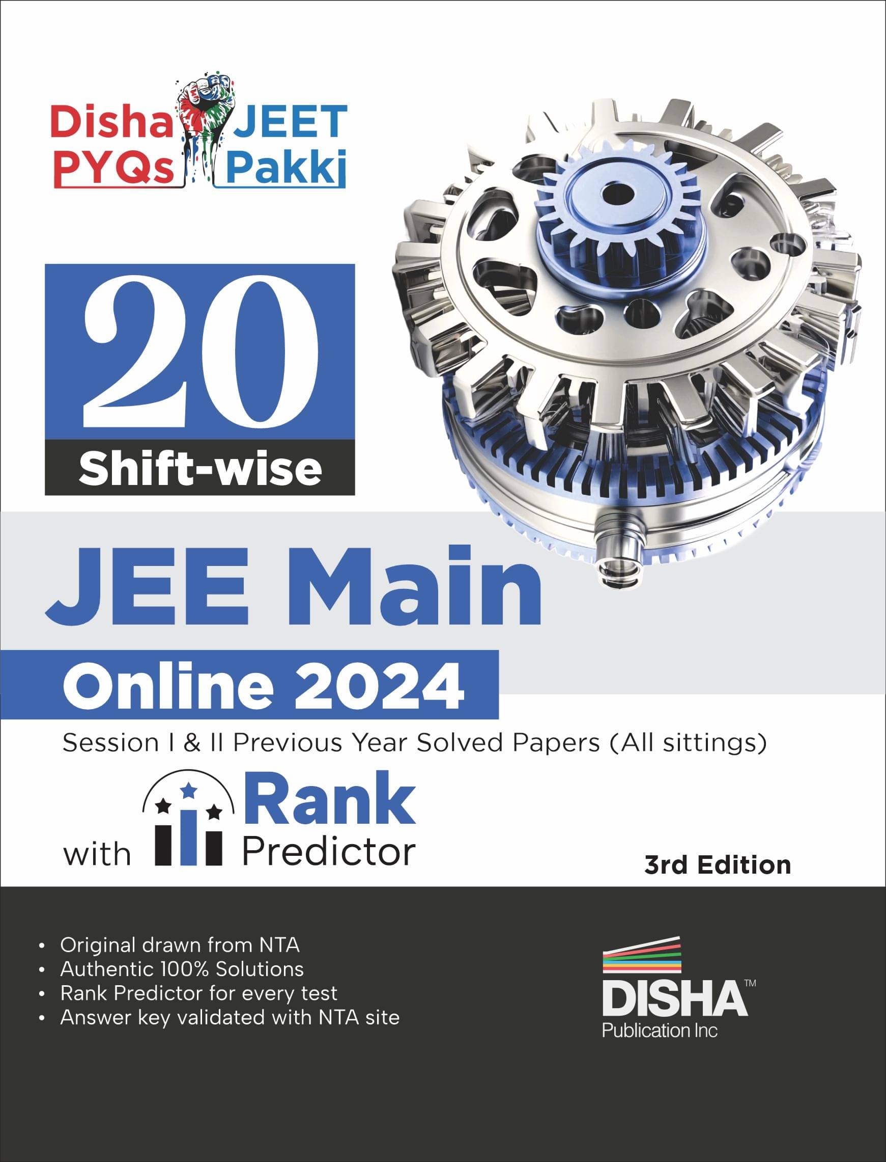 20 Shift-wise JEE Main Online 2024 Sessions I & II Previous Year Solved Papers (All sittings) with Rank Predictor 3rd Edition 20 Shift-wise JEE Main Online 2024 Sessions I & II Previous Year Solved Papers (All sittings) with Rank Predictor 3rd Edition