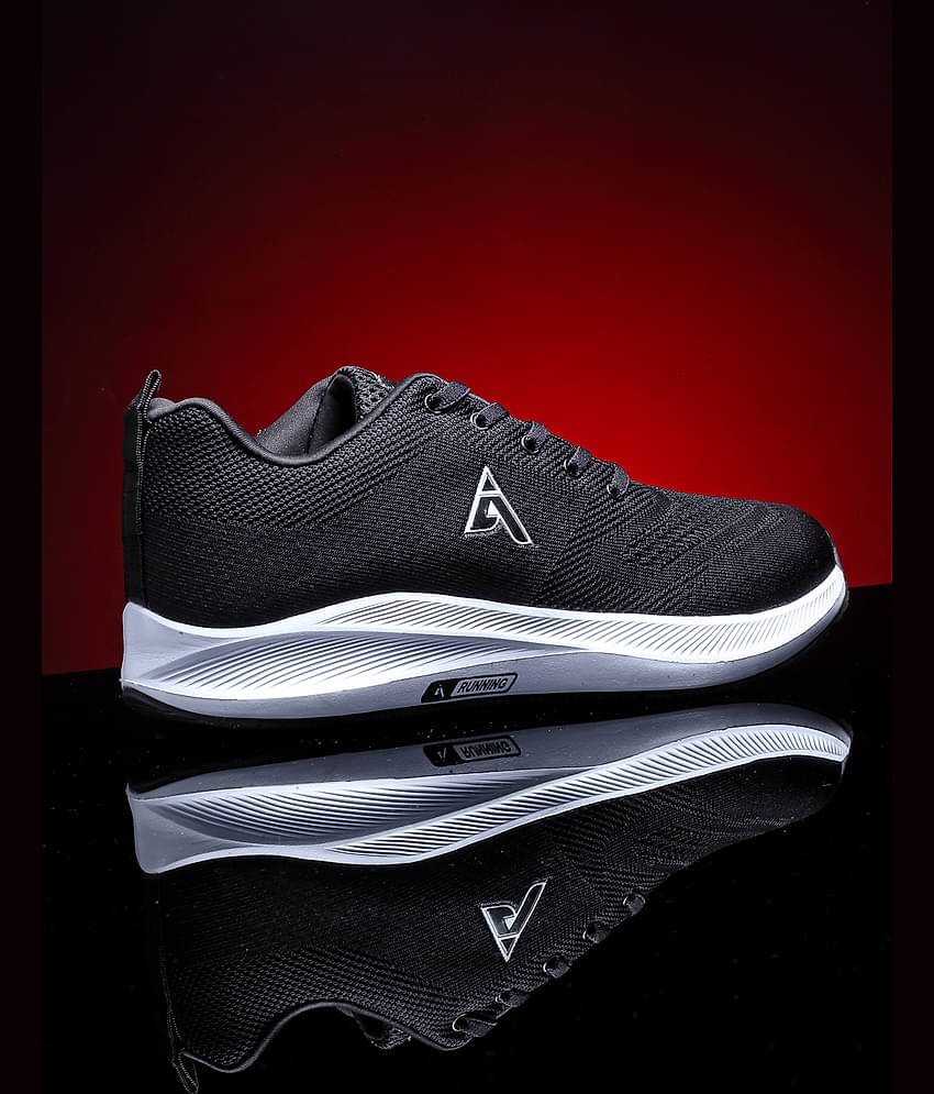 Action Black Men's Sports Running Shoes