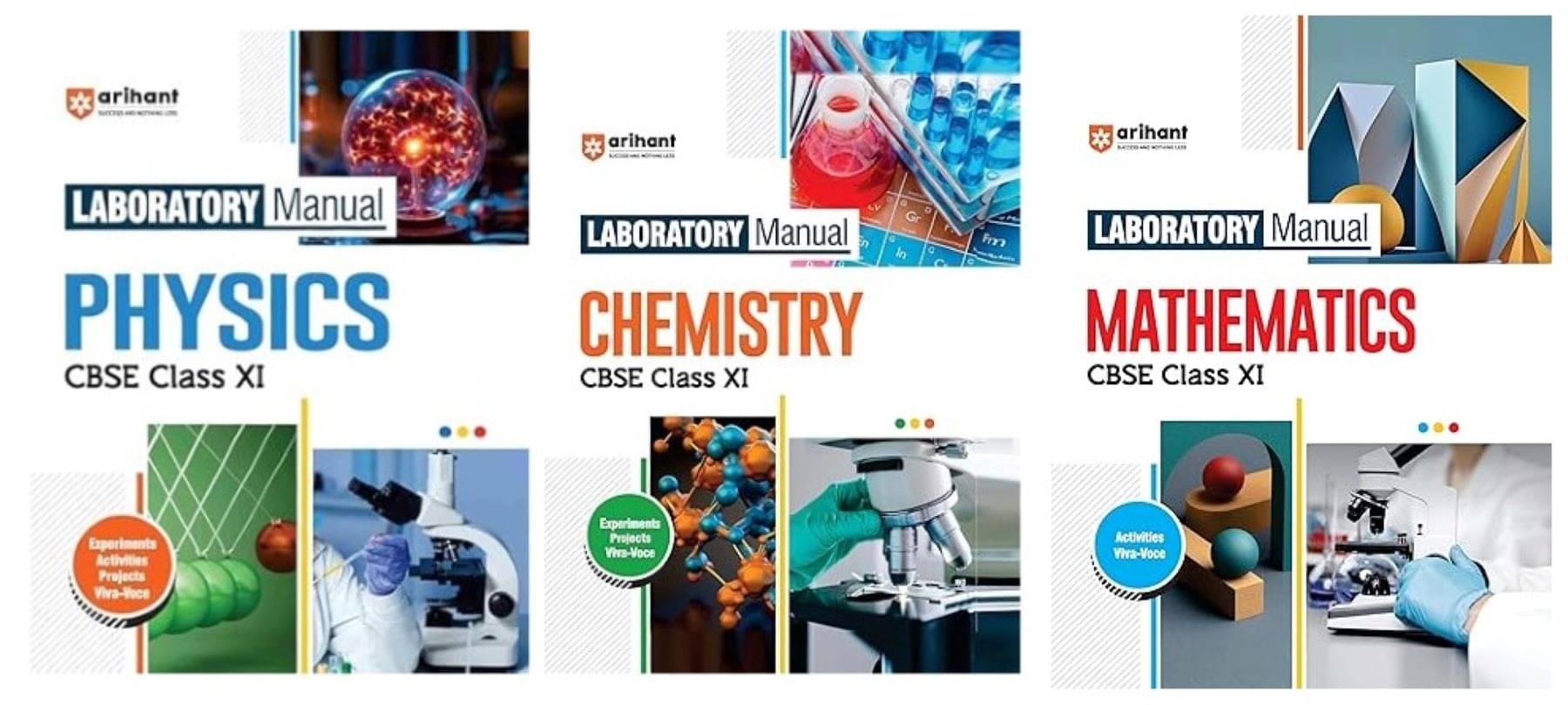     			Arihant Laboratory Manual Physics, Chemistry & Mathematics CBSE Class - XI 2025 EXAM