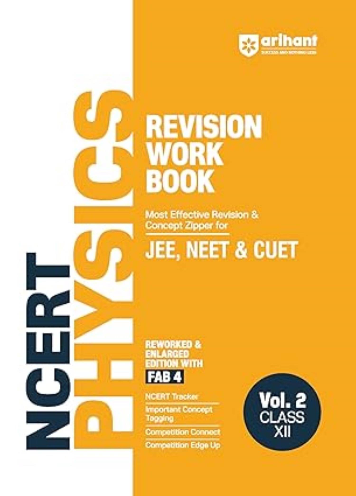     			Arihant NCERT Revision Workbook for JEE | NEET | CUET | Physics Vol. 2 Class XII (2025 EXAM)
