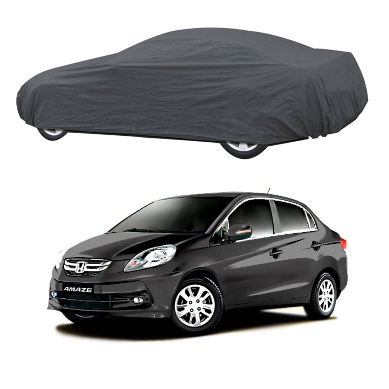    			Autoreatil Car Body Cover for Honda Amaze [2014-2015] Without Mirror Pocket ( Pack of 1 ) , Grey