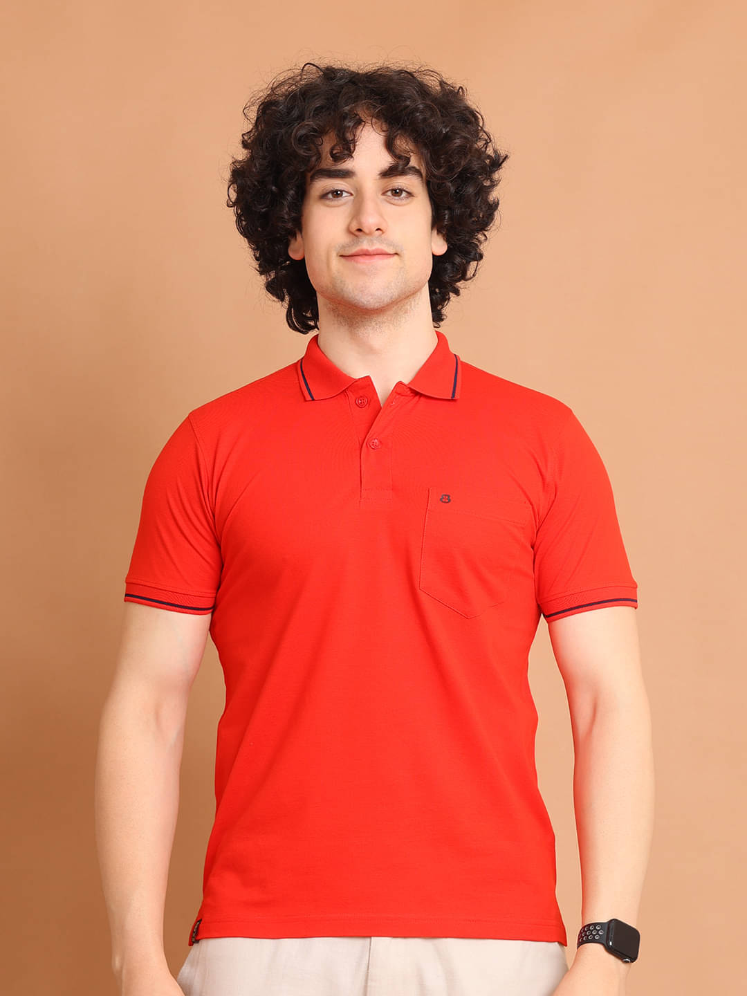 BERRYBLUES 100% Cotton Regular Fit Solid Half Sleeves Men's V-Neck T-Shirt - Red ( Pack of 1 ) BERRYBLUES 100% Cotton Regular Fit Solid Half Sleeves Men's V-Neck T-Shirt - Red ( Pack of 1 )