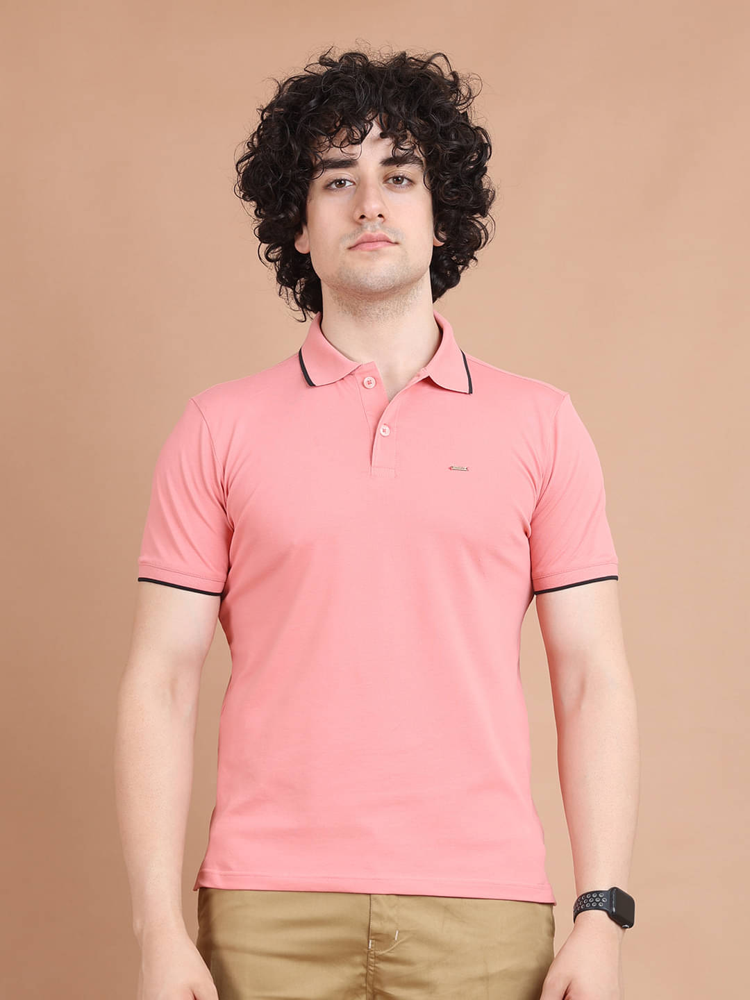     			BERRYBLUES Cotton Regular Fit Solid Half Sleeves Men's V-Neck T-Shirt - Maroon ( Pack of 1 )