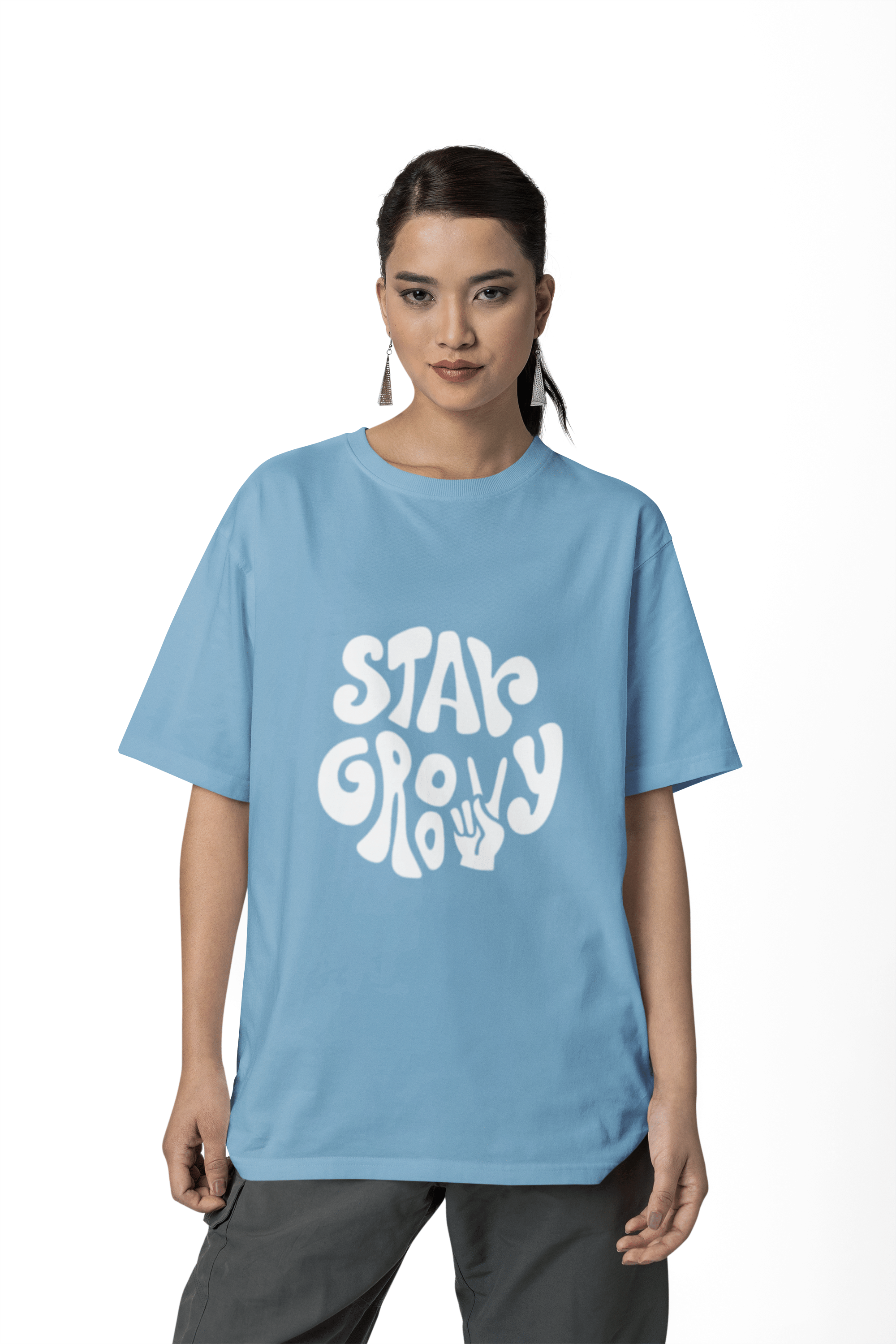     			BICHARA Women's Cotton Blend Regular Top ( Aqua Blue )