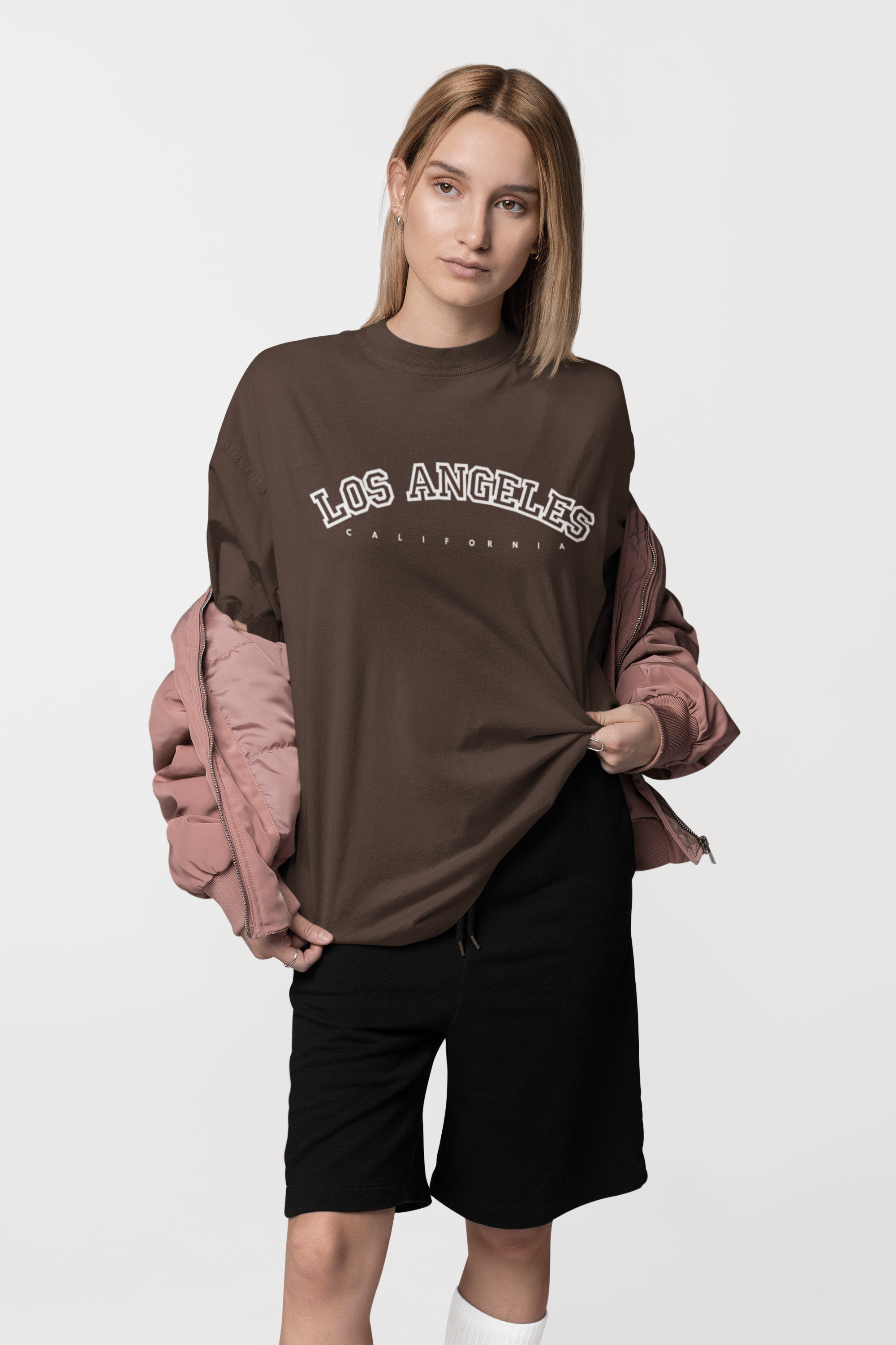     			BICHARA Women's Cotton Blend Regular Top ( Brown )