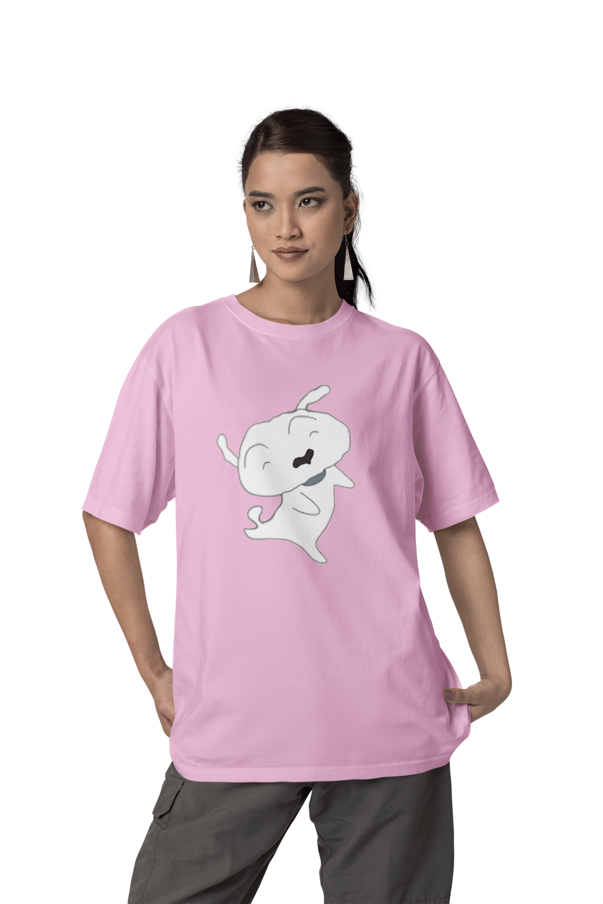     			BICHARA Women's Cotton Blend Regular Top ( Pink )