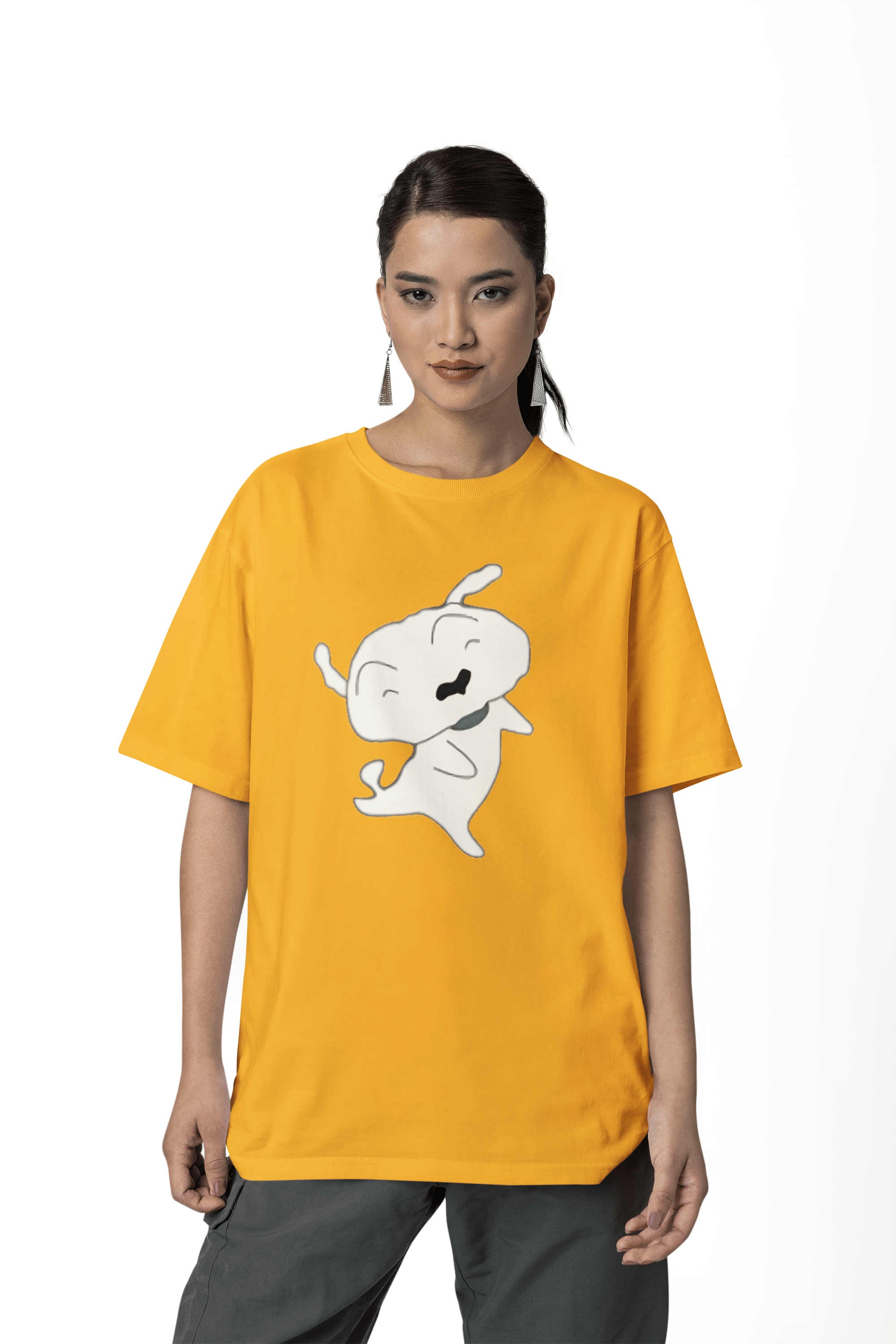     			BICHARA Women's Cotton Blend Regular Top ( Yellow )