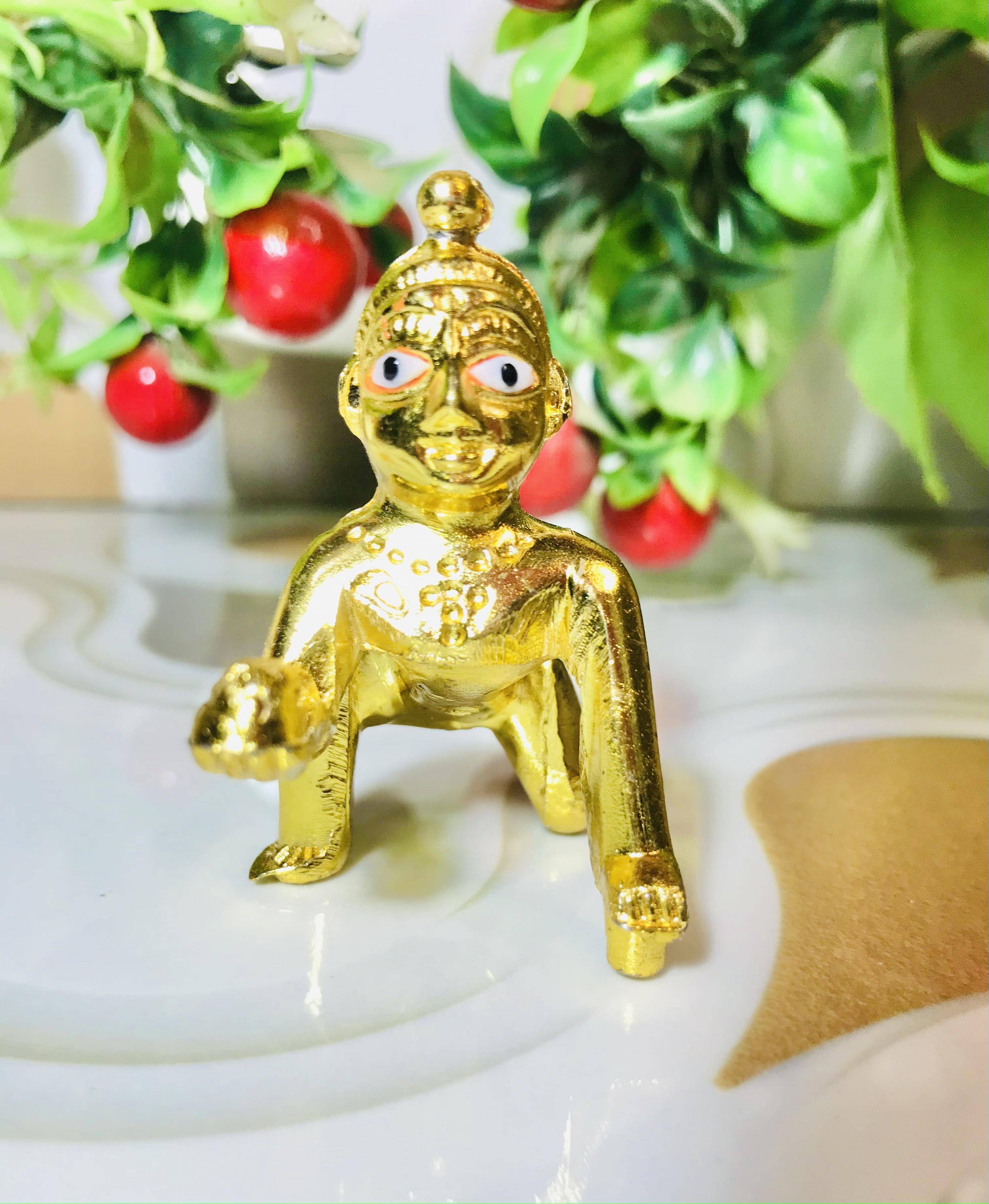     			Basukiya Polyresin Lord Krishna Idol ( 15 cm )