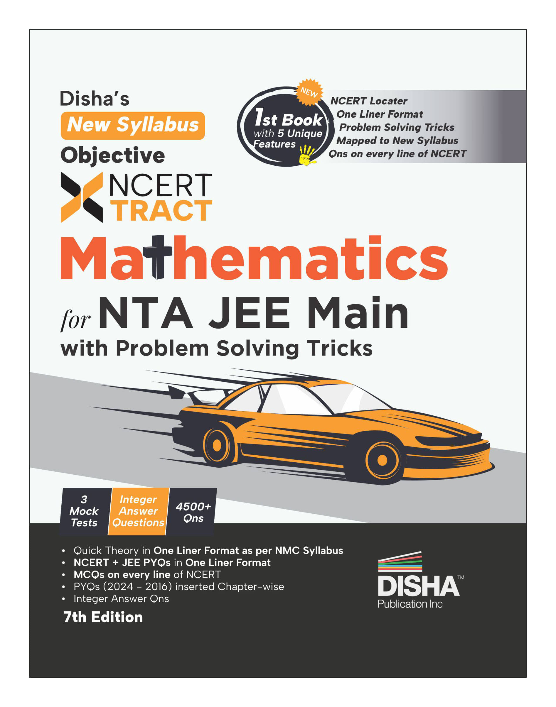 Disha's New Syllabus Objective NCERT Xtract Mathematics for NTA JEE Main 7th Edition | Useful for BITSAT, VITEEE & Advanced | One Liner Theory, MCQs/ Disha's New Syllabus Objective NCERT Xtract Mathematics for NTA JEE Main 7th Edition | Useful for BITSAT, VITEEE & Advanced | One Liner Theory, MCQs/