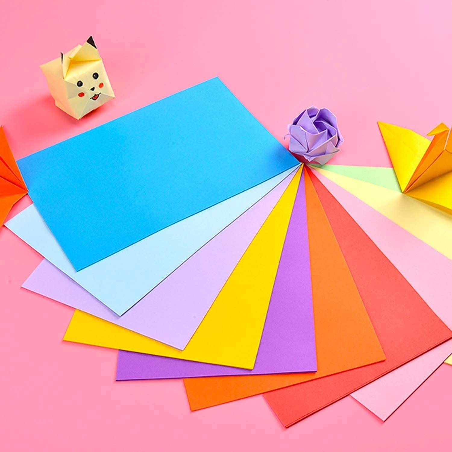     			ECLET 40 pcs Color A4 Medium Size Sheets (10 Sheets Each Color) Art and Craft Paper Double Sided Colored Sheet