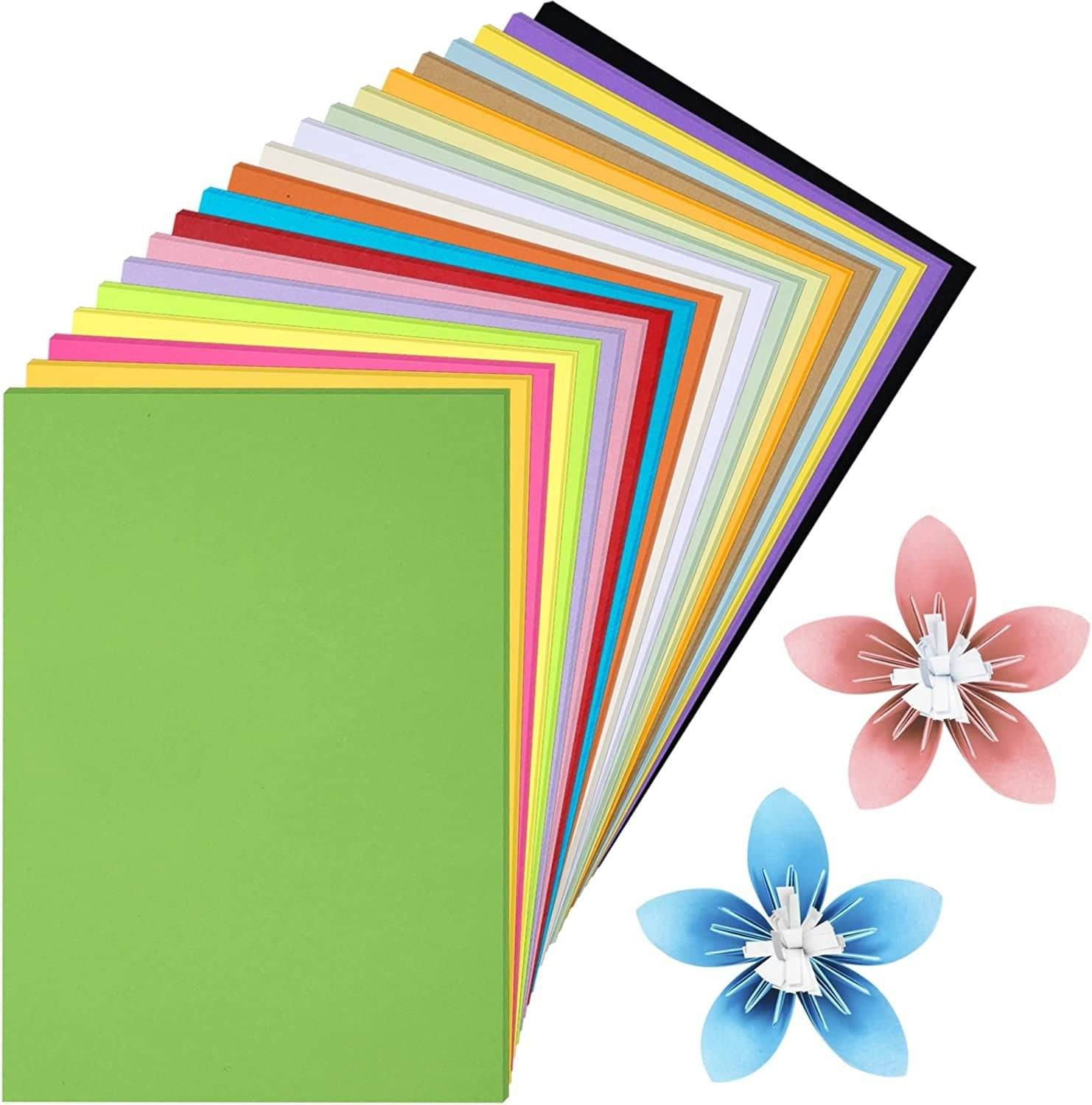     			ECLET A4 100 Coloured Sheets (10 Sheets each color)Copy Printing /Art and Craft Paper Double Sided Coloured Origami Folding DIY Craft Smooth Finish use in Home, School, Office Stationery Children's Day Gift, Birthday Gift, Party Favors,christmas decor etc