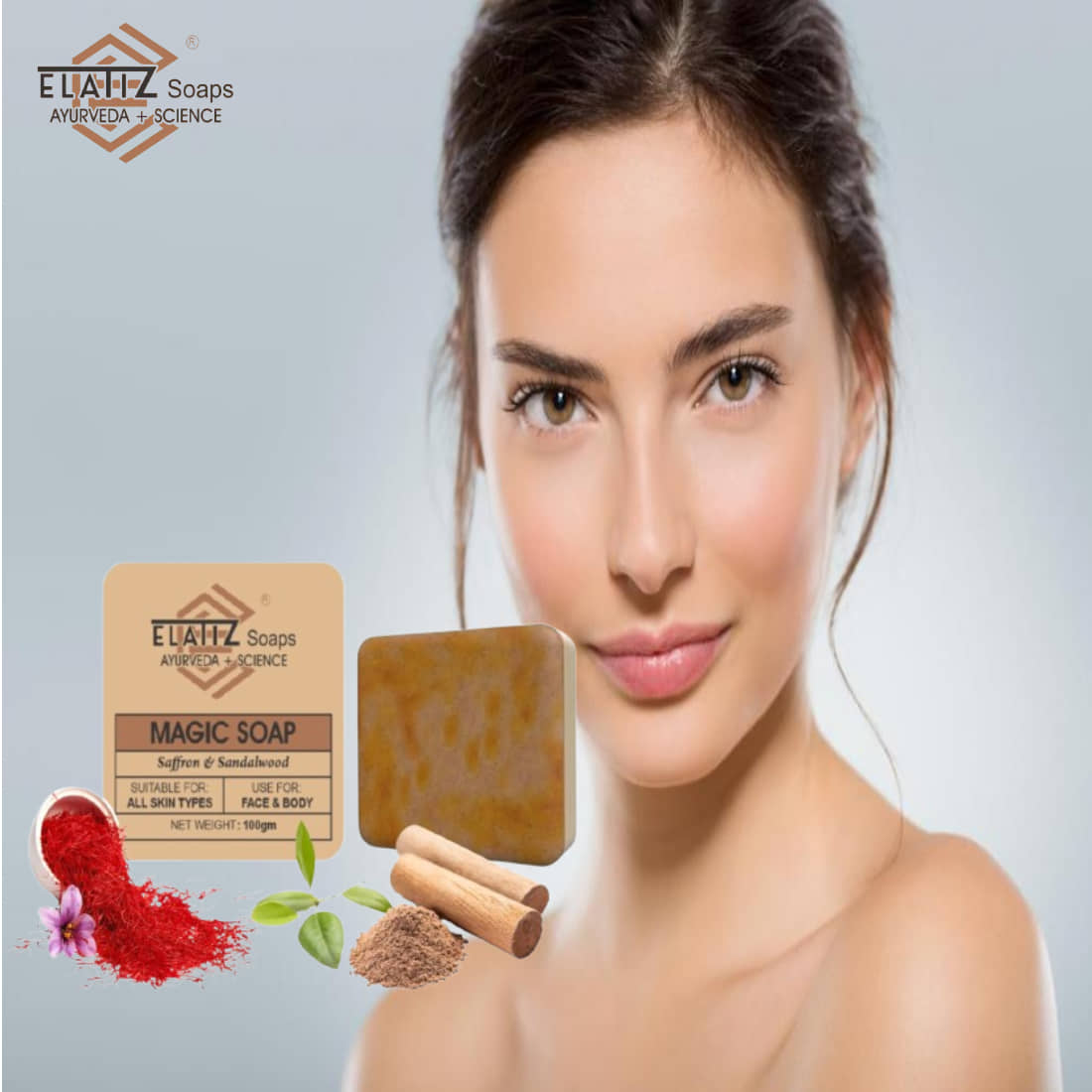 Elatiz Skin Whitening Soap for All Skin Type ( Pack of 1 )