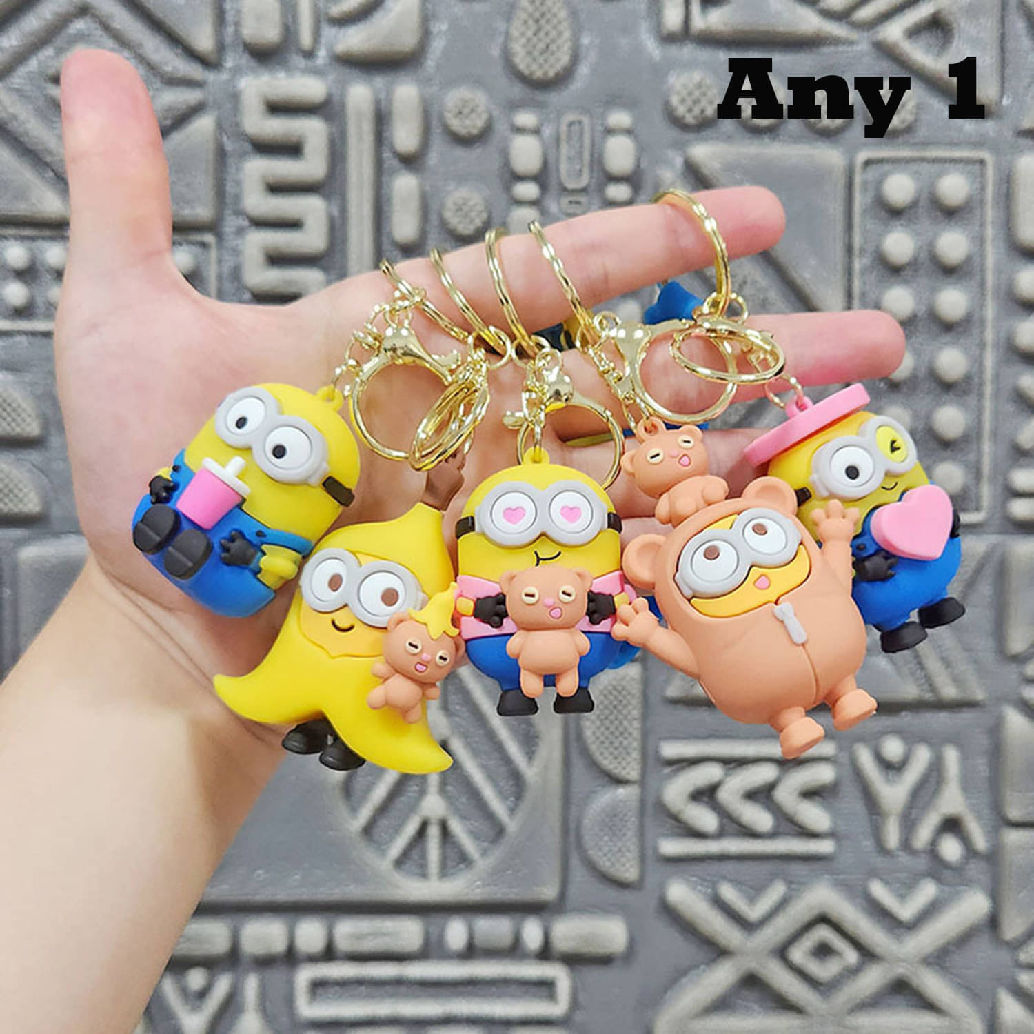     			Flenzy Multi Color Key Chain ( Pack of 1 )