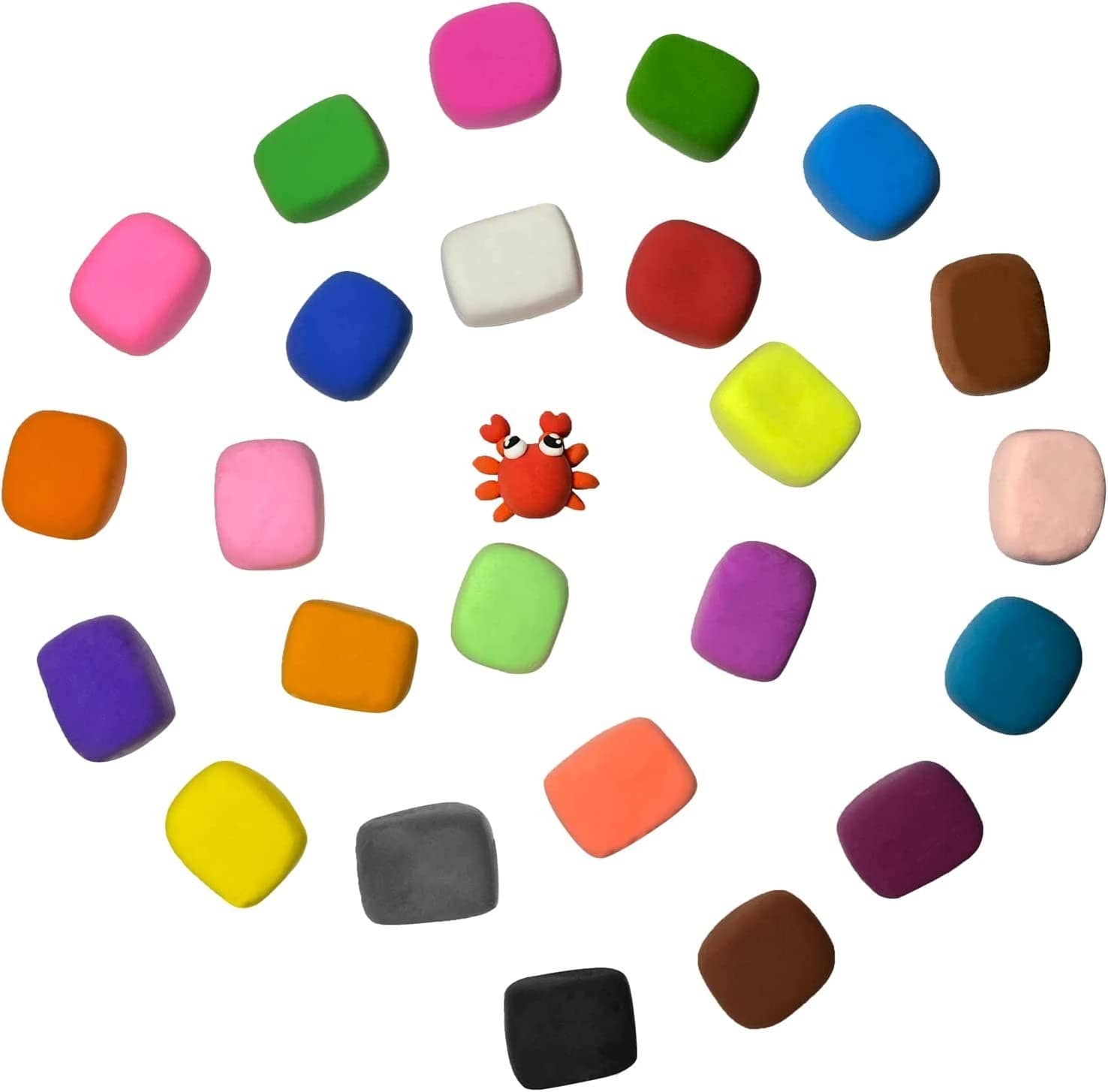 Freedy (Pack of 12) Air Dry Clay, Colorful Children Soft Clay, Creative Art Crafts, Gifts for Kids-Multi Color. Non-Toxic Modeling Magic Fluffy Foam Bouncing Clay Putty Kit for Kids with Tools