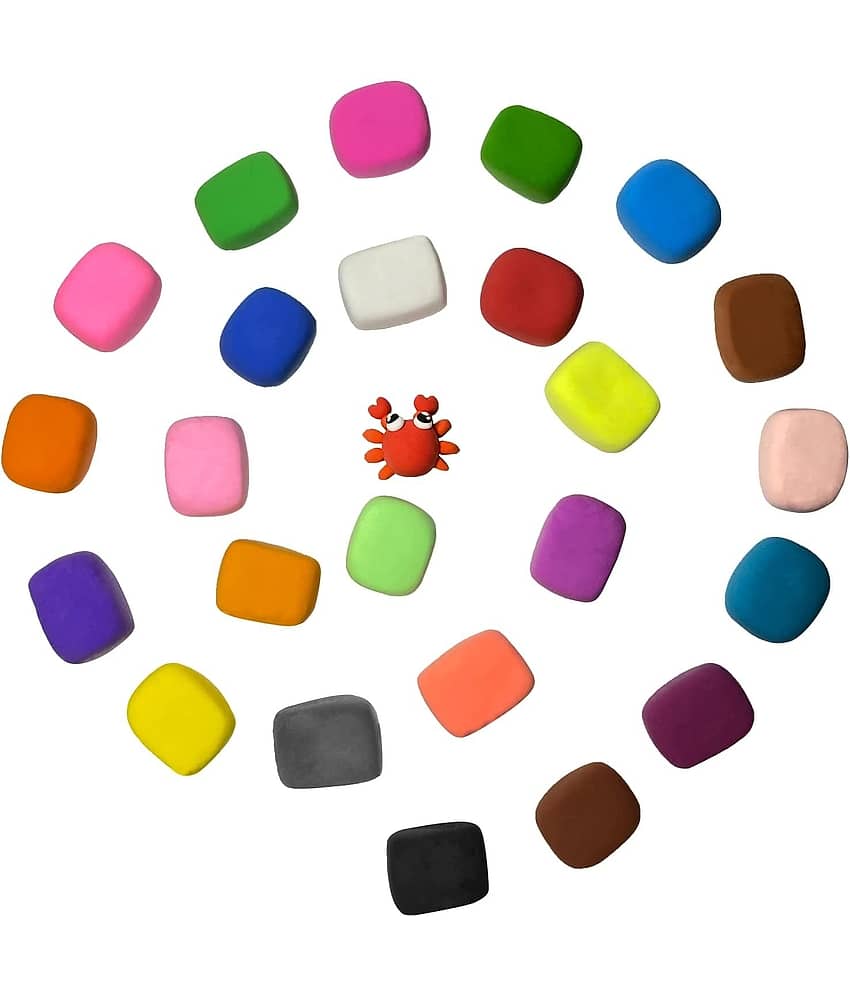 Freedy (Pack of 12) Air Dry Clay, Colorful Children Soft Clay, Creative Art Crafts, Gifts for Kids-Multi Color. Non-Toxic Modeling Magic Fluffy Foam Bouncing Clay Putty Kit for Kids with Tools - Stationery | Buy online on ZillyBuy