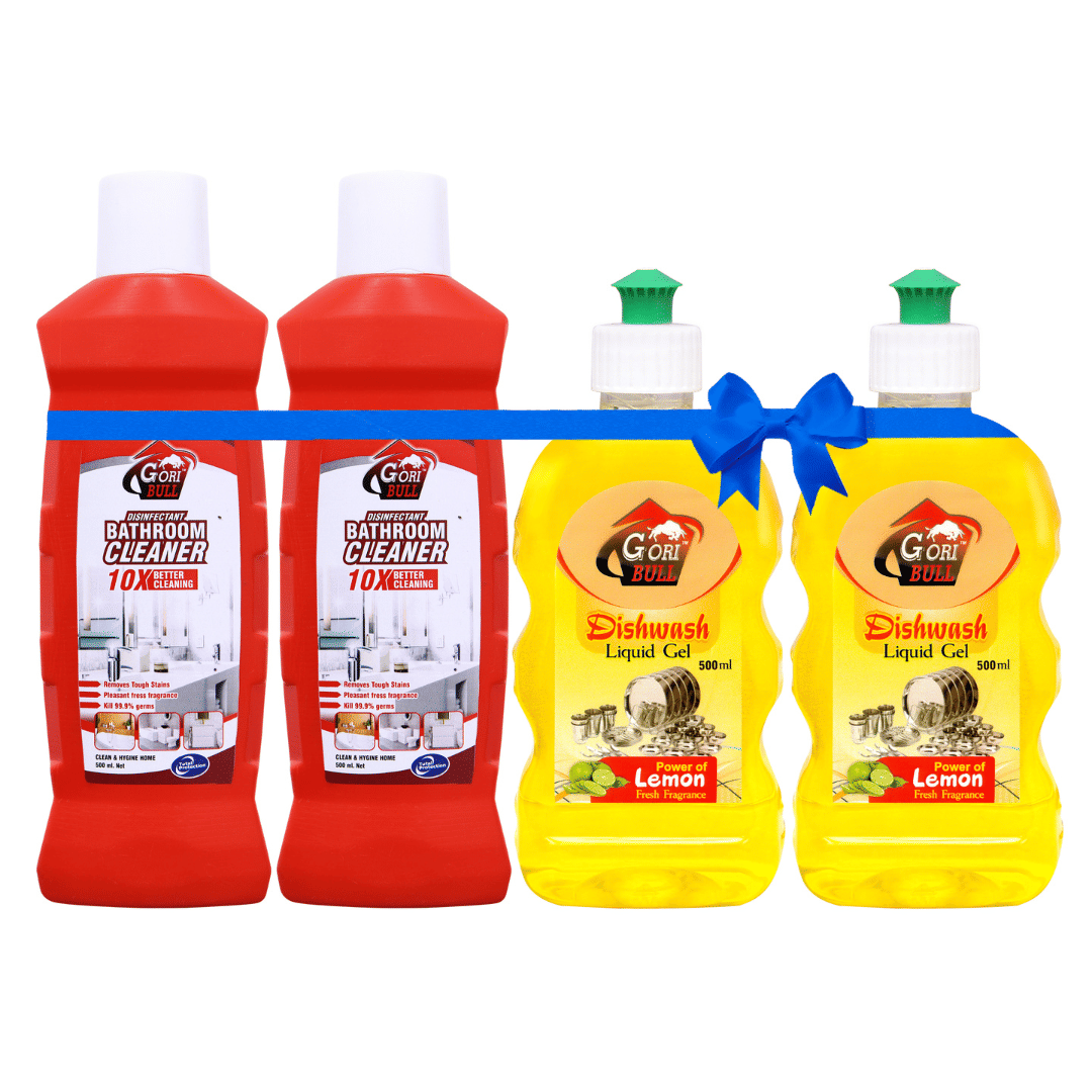 GORIBULL GORIBULL Dishwash Liquid LEMON 2 kg Pack of 4 GORIBULL GORIBULL Dishwash Liquid LEMON 2 kg Pack of 4