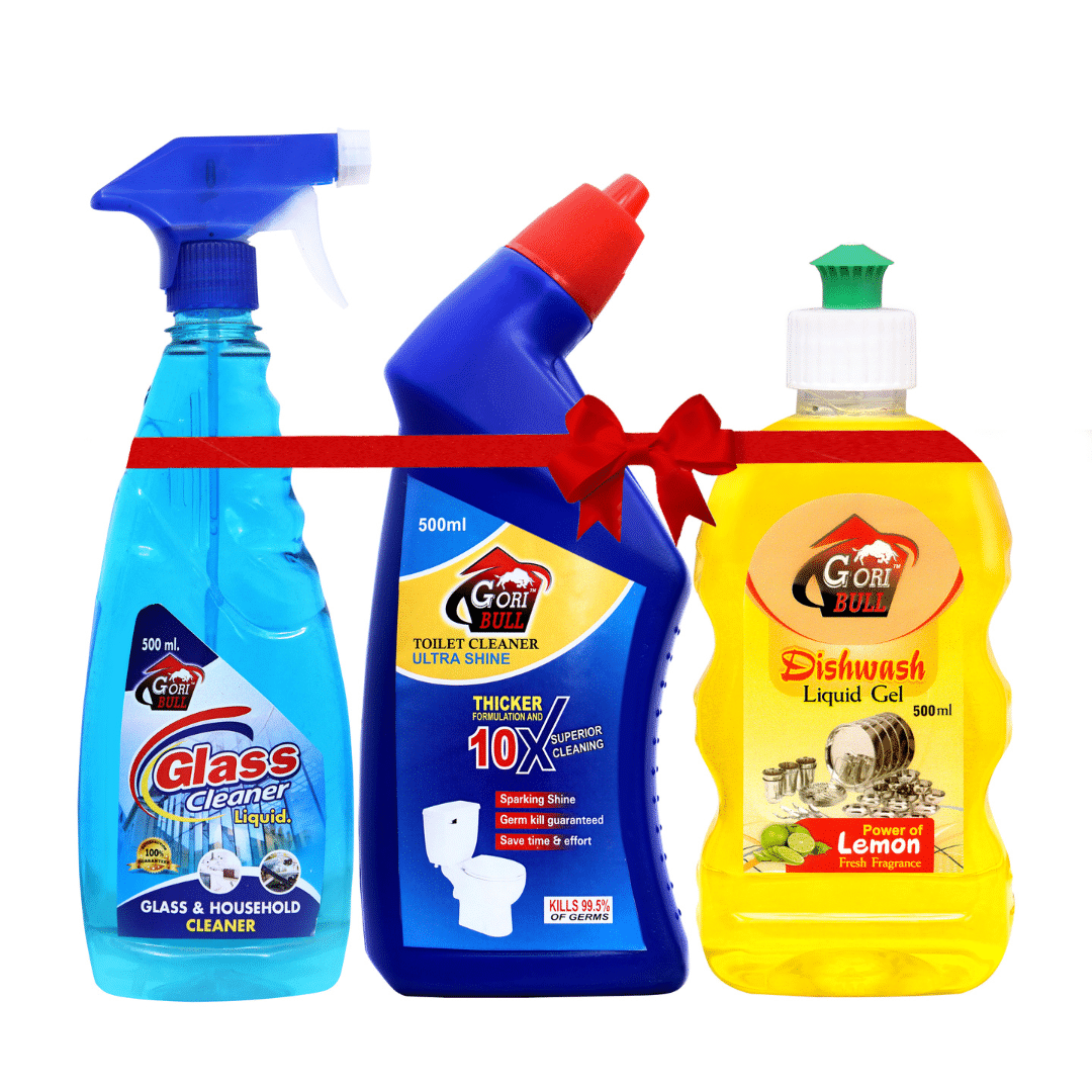     			GORIBULL GORIBULL Toilet Cleaner Ready to Use Liquid REGULAR 1500 Pack of 3