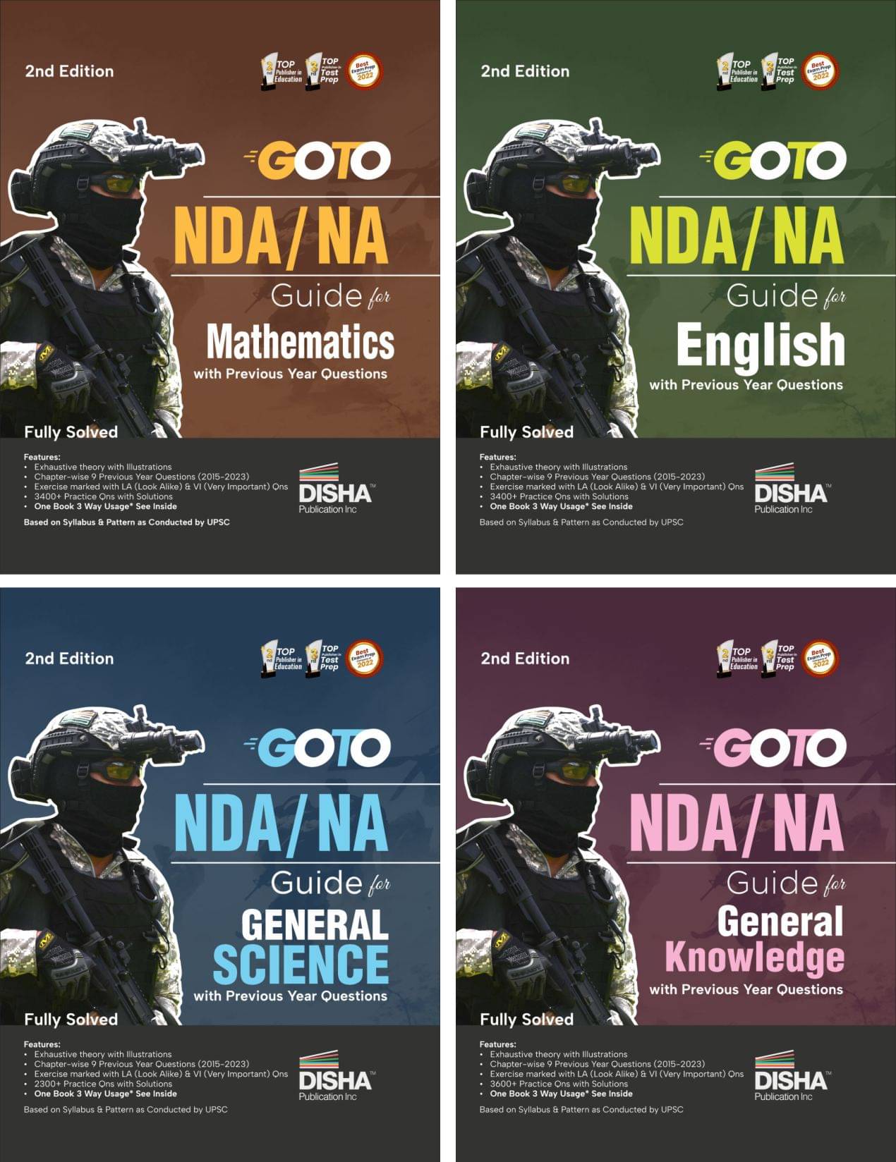GOTO NDA/ NA Study Package for Mathematics, English, General Knowledge & Science with Previous Year Questions 2nd Edition GOTO NDA/ NA Study Package for Mathematics, English, General Knowledge & Science with Previous Year Questions 2nd Edition