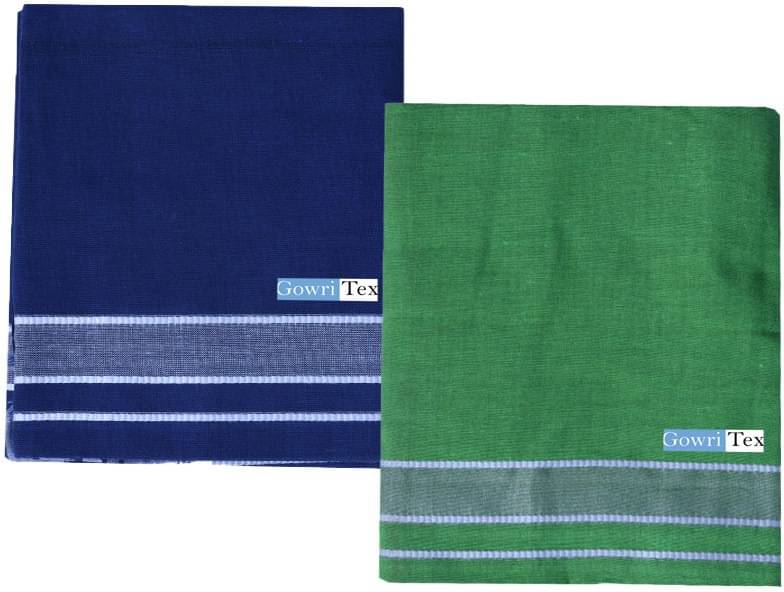 GOWRI TEX Cotton Blend Men's Dhoti Multicolor ( Pack of 2 ) GOWRI TEX Cotton Blend Men's Dhoti Multicolor ( Pack of 2 )