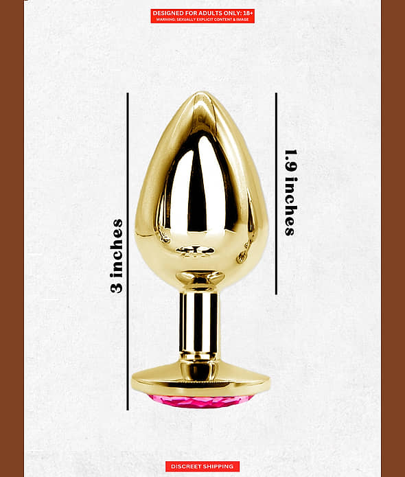 Golden Stainless Anal Plug Sex Toys For Men And Women By Naughty Nights Golden Stainless Anal Plug Sex Toys For Men And Women By Naughty Nights
