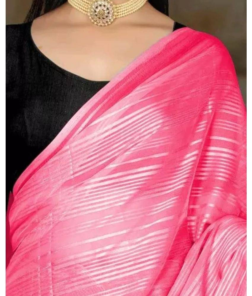 Gullak Art Silk Dyed Saree With Unstitched Blouse Piece ( Pink )     			Gullak Art Silk Dyed Saree With Unstitched Blouse Piece ( Pink )