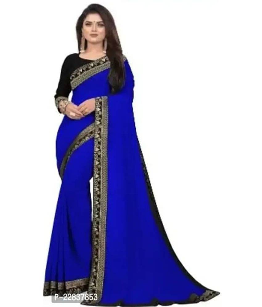Gullak Art Silk Dyed Saree With Unstitched Blouse Piece ( Blue ) Gullak Art Silk Dyed Saree With Unstitched Blouse Piece ( Blue )