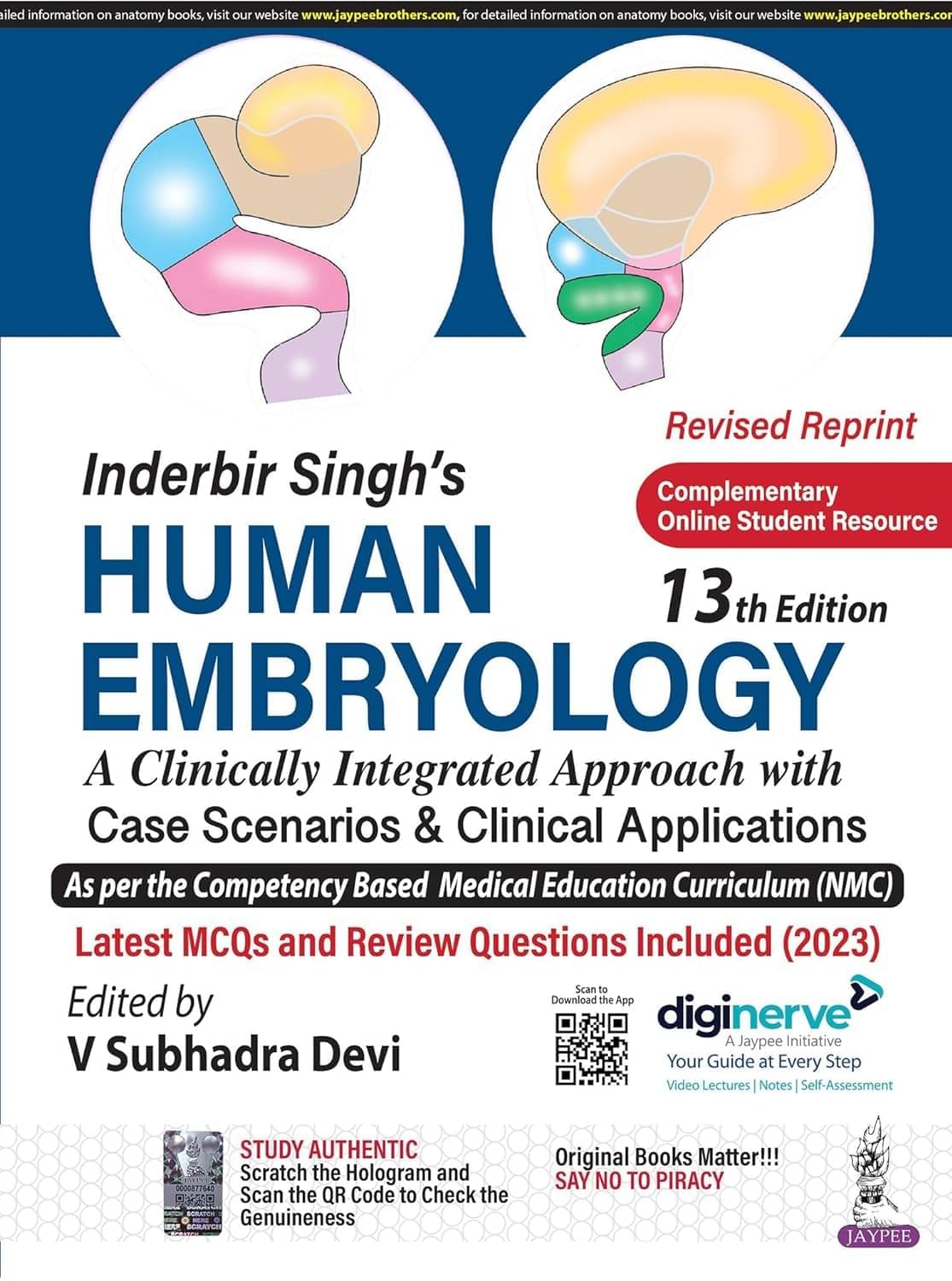     			Inderbir Singh's Human Embryology 13th Edition A Clinically Approach With Case Scenarios & Clinical Applications 2024