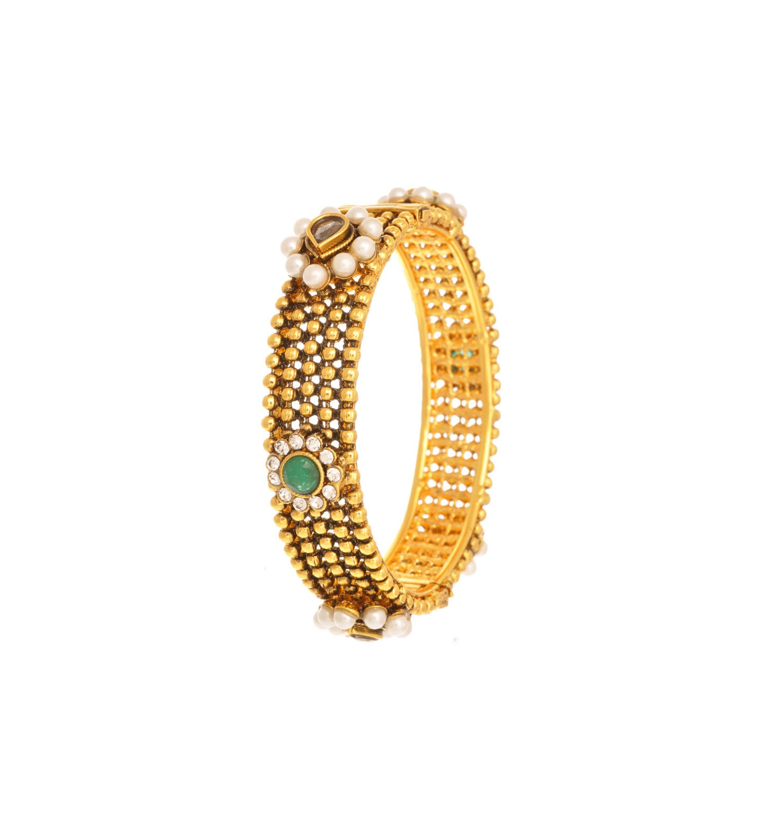     			JFL - Jewellery For Less Gold Kada ( Pack of 1 )