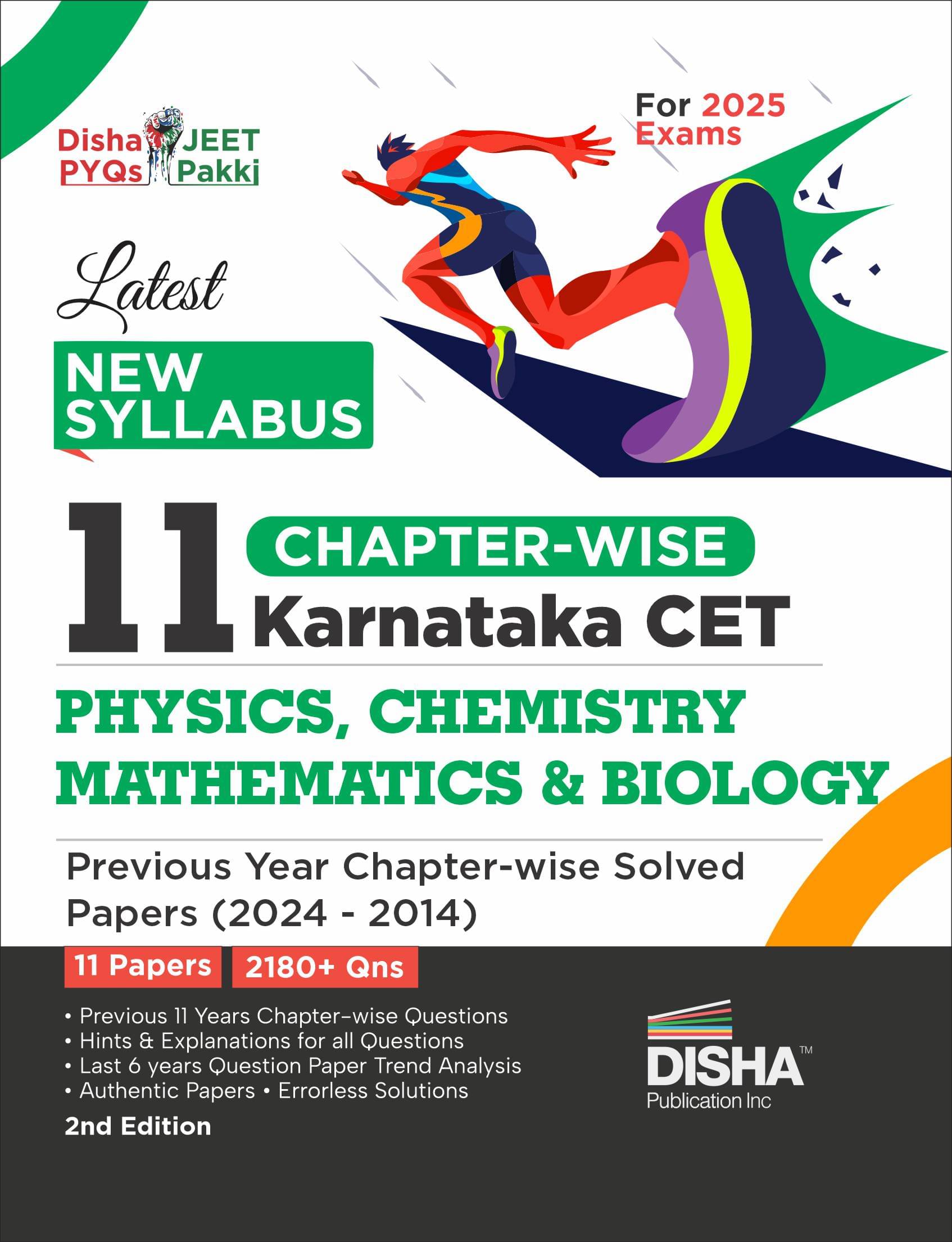 Latest New Syllabus 11 Chapter-wise Karnataka CET Physics, Chemistry, Mathematics & Biology Previous Year Solved Papers (2024 - 2014) 2nd Edition | KC Latest New Syllabus 11 Chapter-wise Karnataka CET Physics, Chemistry, Mathematics & Biology Previous Year Solved Papers (2024 - 2014) 2nd Edition | KC
