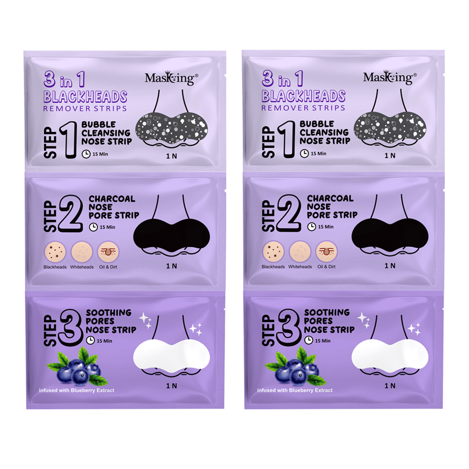 Masking - Pores Cleansing Peel Off Mask For All Skin Type ( Pack of 2 )