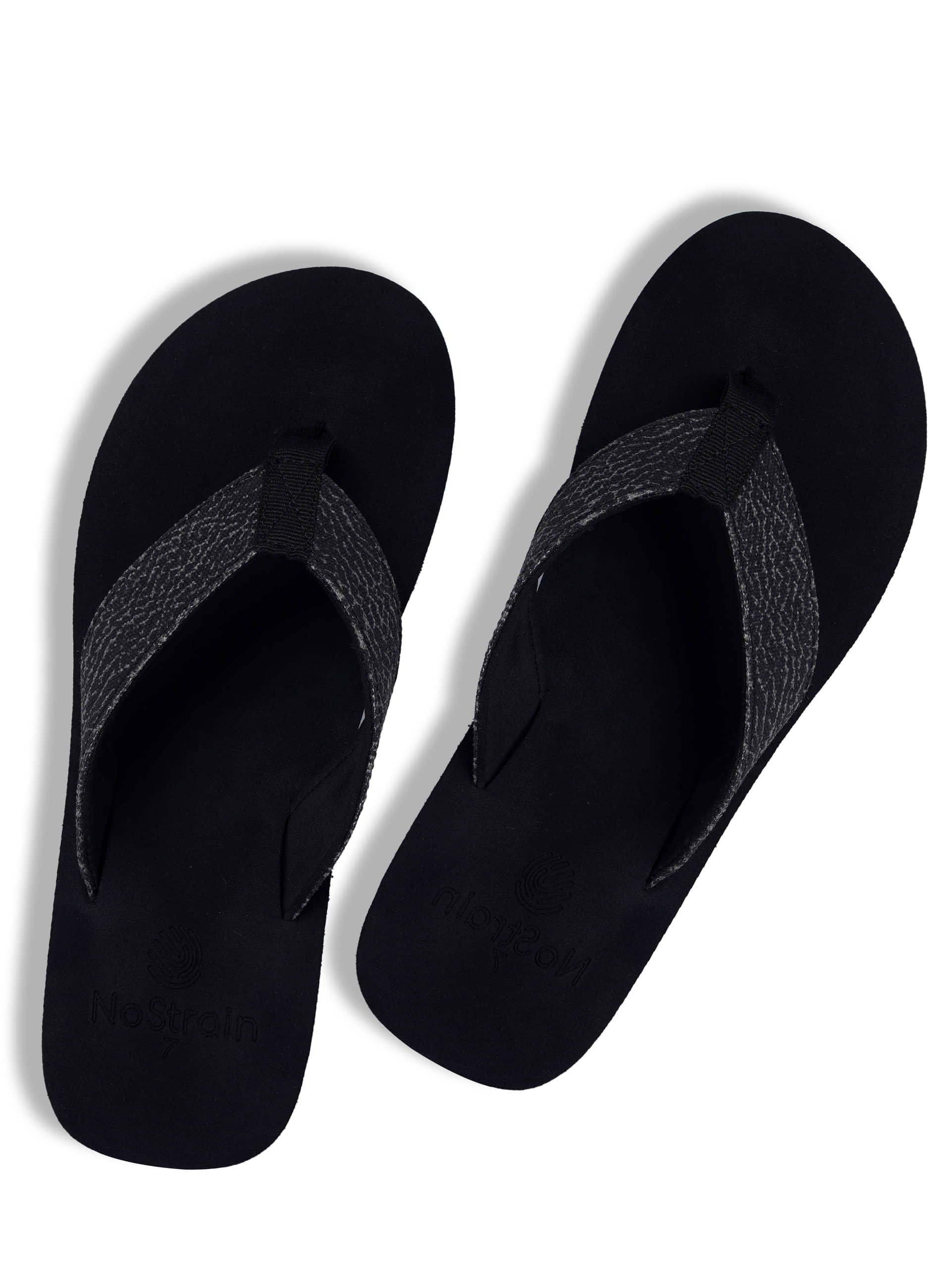 NoStrain Black Men's Daily Slipper