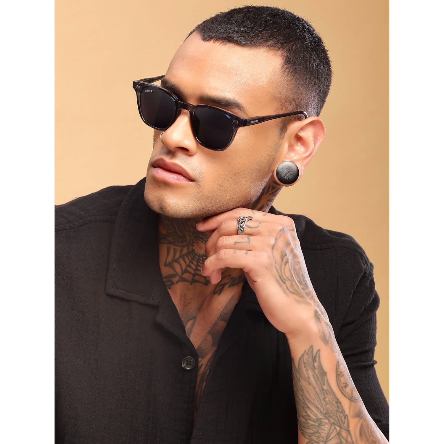 RESIST EYEWEAR Blue Square Sunglasses ( Pack of 1 ) - Sunglasses | Buy online on ZillyBuy