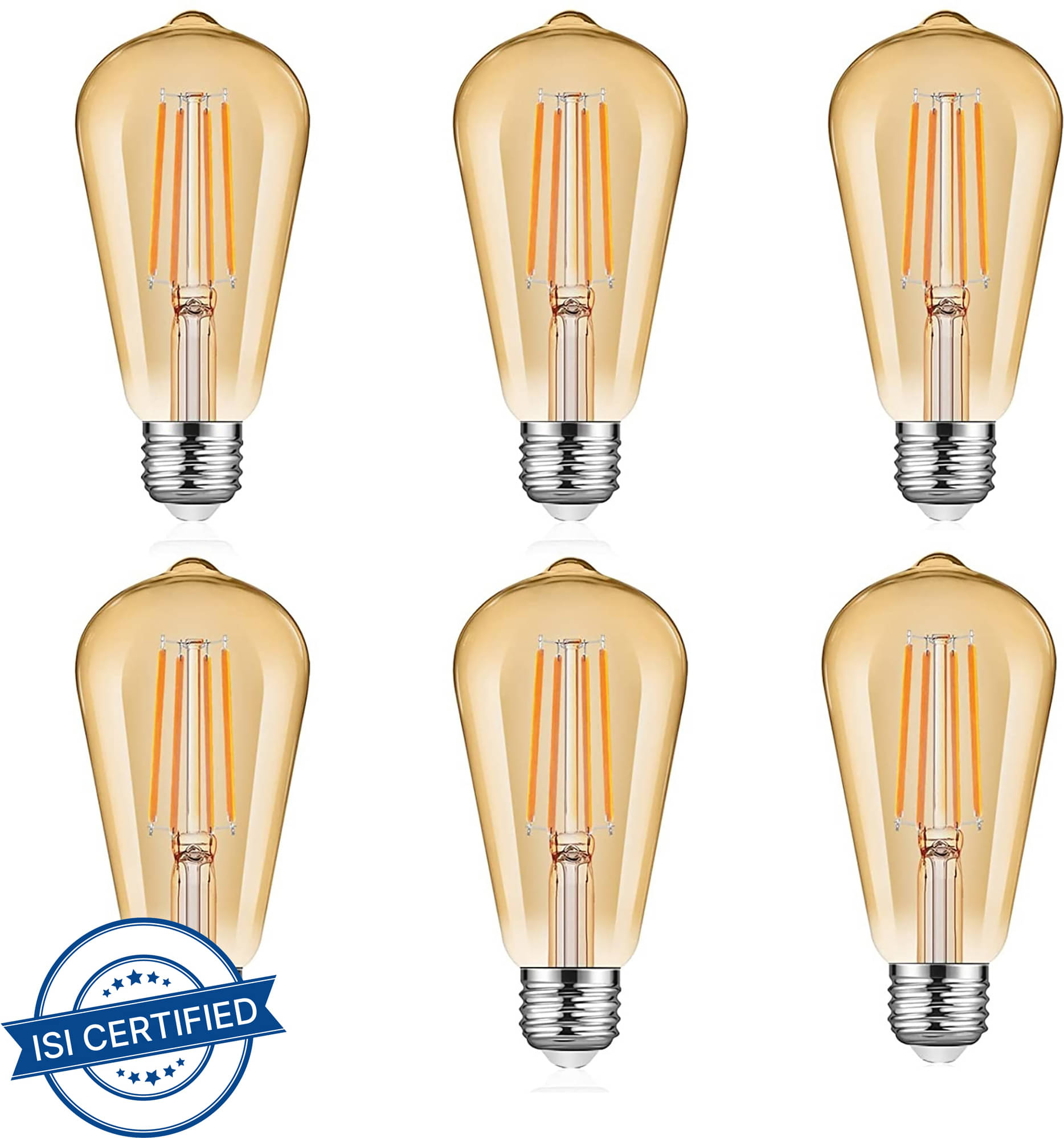     			SPARKWORLD 4W Warm White LED Bulb ( Pack of 6 )