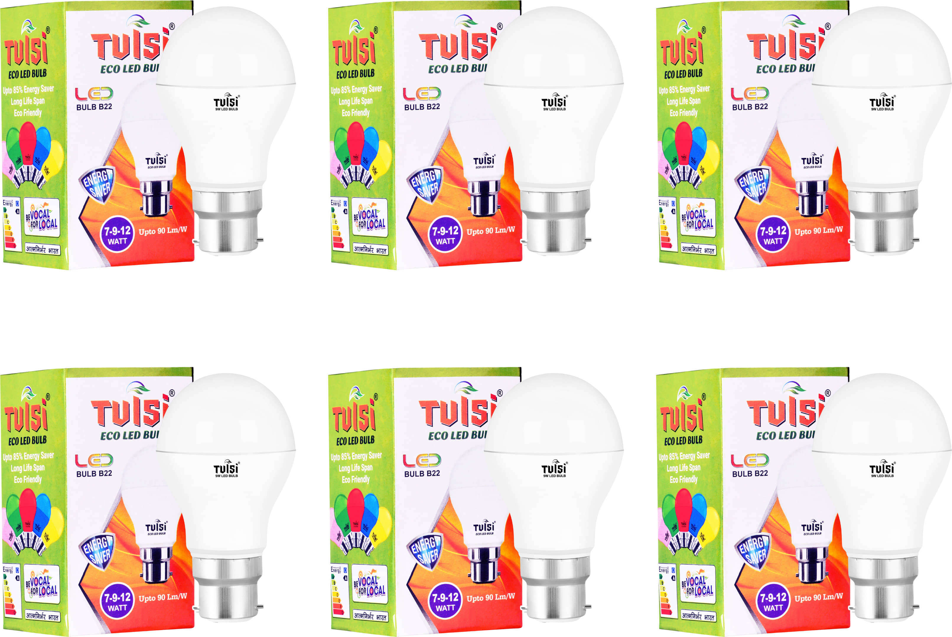SPARKWORLD 9W Cool Day Light LED Bulb ( Pack of 6 ) - Electricals | Buy online on ZillyBuy