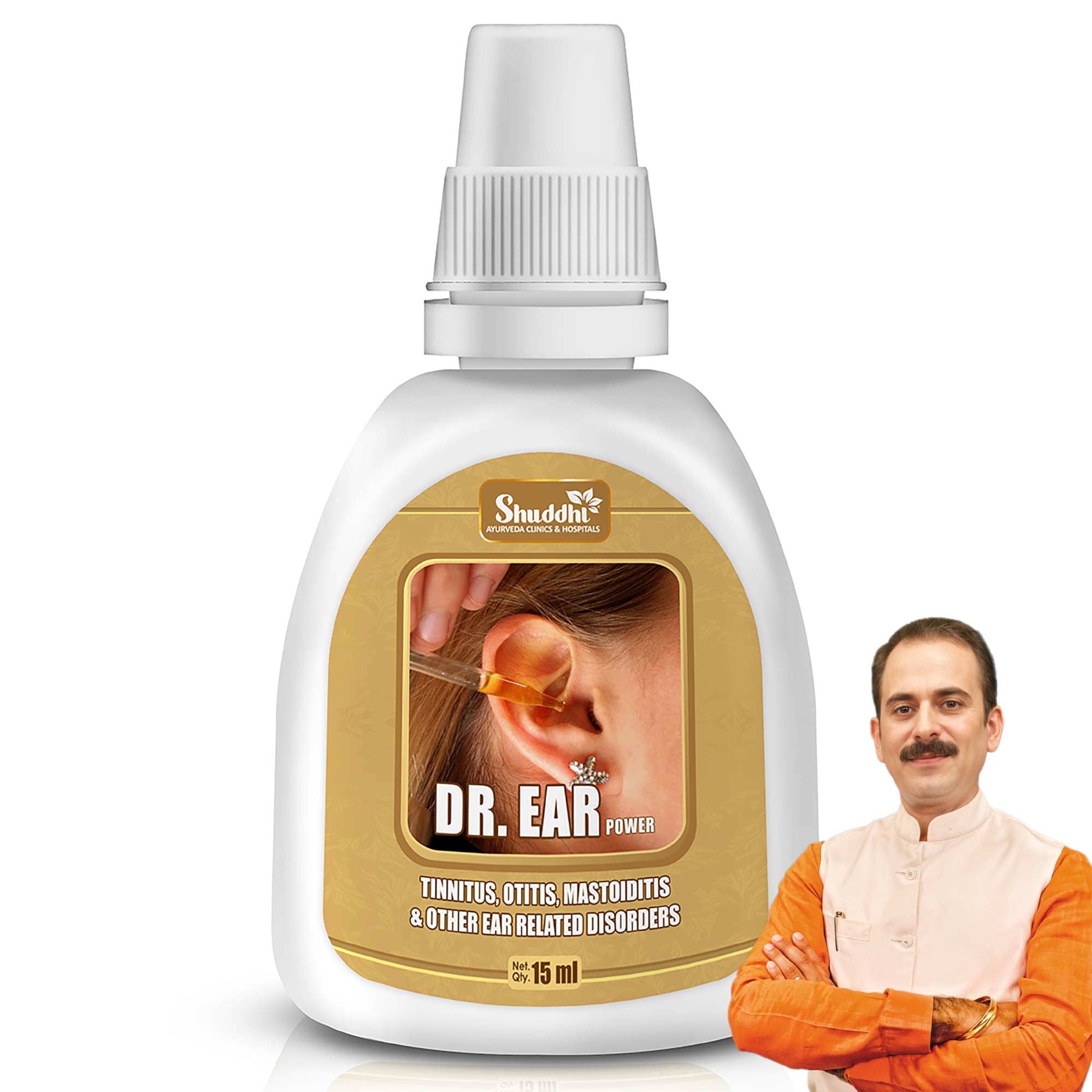 Shuddhi Dr. Ear Oil/Drops Antifungal And Antibacterial Ear Oil, 15ml Shuddhi Dr. Ear Oil/Drops Antifungal And Antibacterial Ear Oil, 15ml