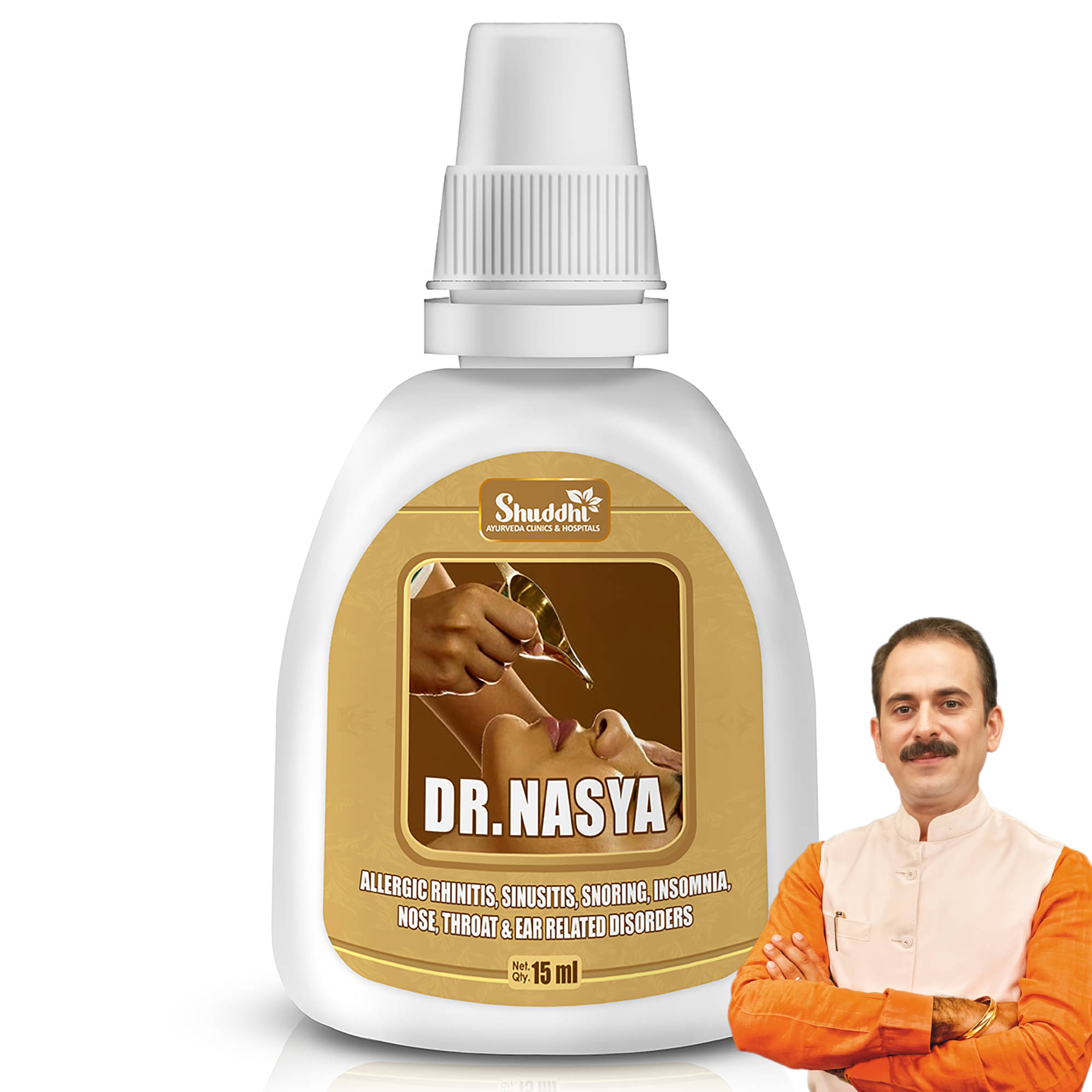 Shuddhi Dr. Nasya(Nose) Oil/Drops Ayurvedic Drops For Blocked Nose, 15ml Shuddhi Dr. Nasya(Nose) Oil/Drops Ayurvedic Drops For Blocked Nose, 15ml