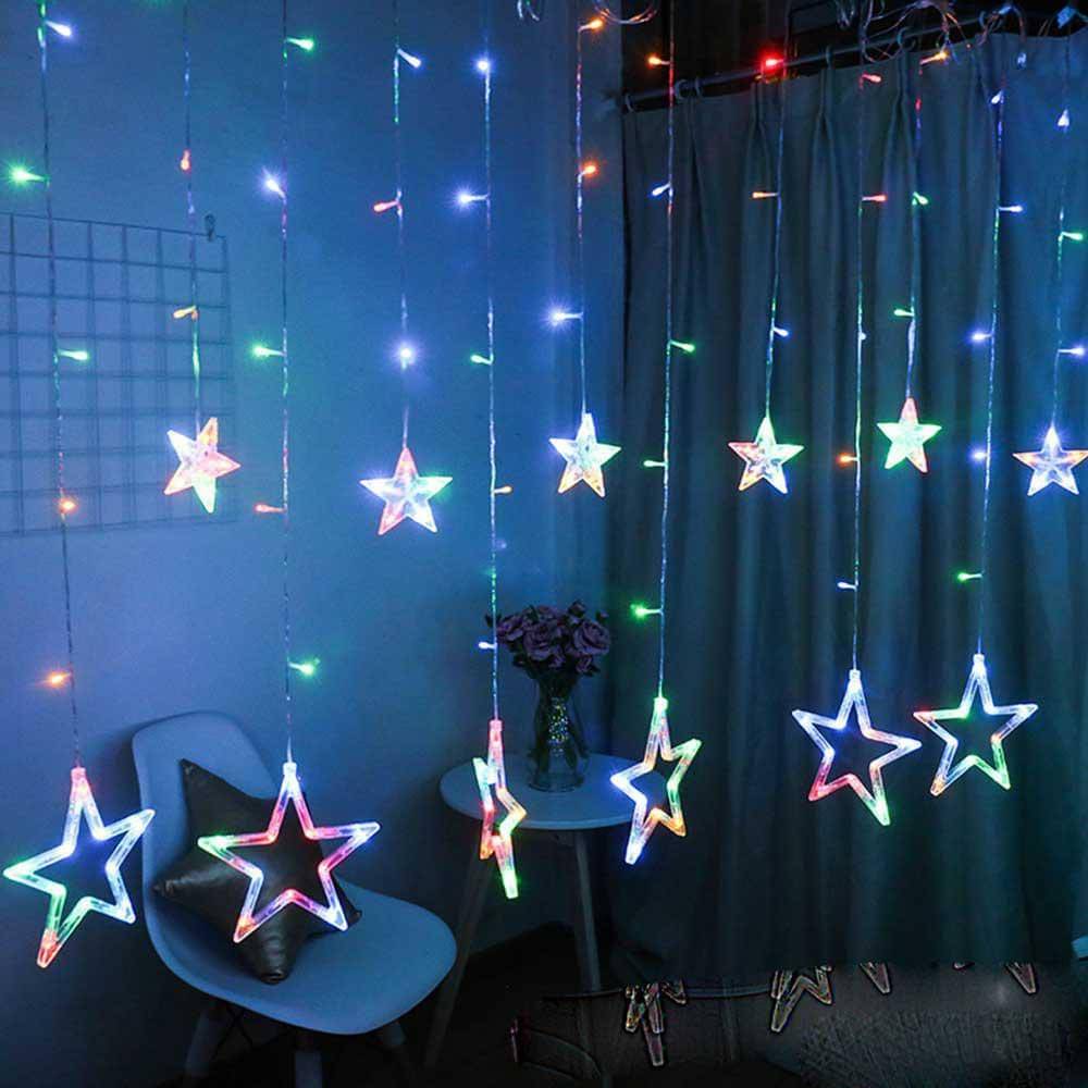     			Spark World Multicolor 3M Curtain String Light ( Pack of 1 )