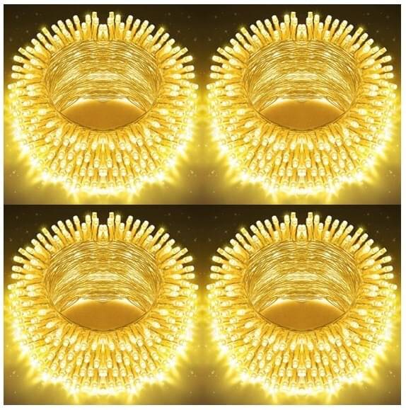     			Spark World Yellow 11 Mtr String Light ( Pack of 4 )