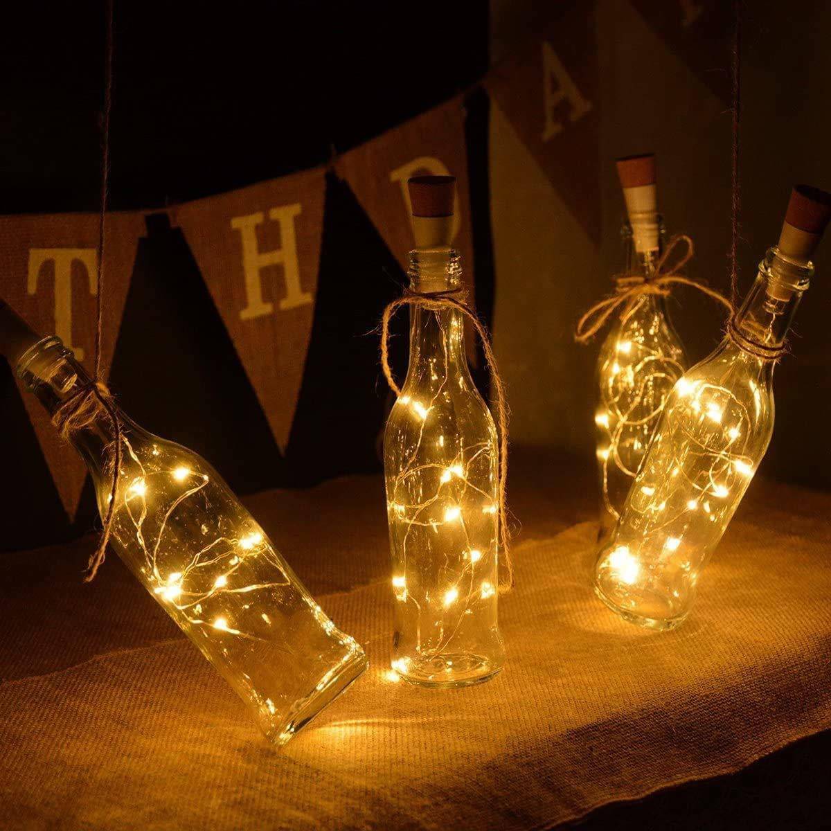     			Spark World Yellow 2Mtr Cork light ( Pack of 14 )