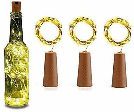     			Spark World Yellow 2Mtr Cork light ( Pack of 3 )
