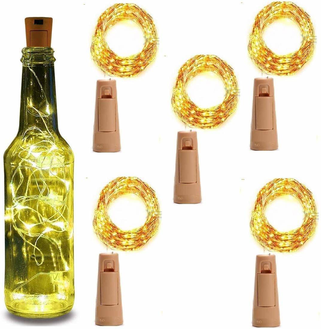     			Spark World Yellow 2Mtr Cork light ( Pack of 5 )