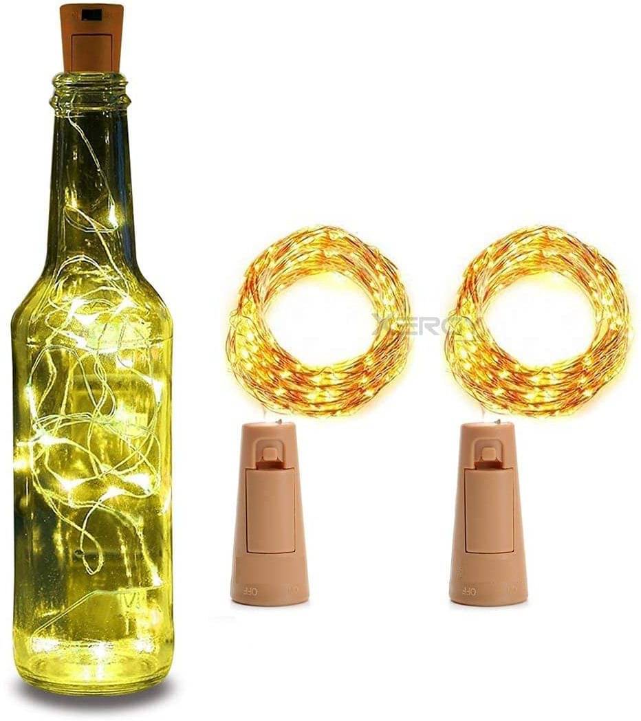     			Spark World Yellow 2Mtr Cork light ( Pack of 2 )