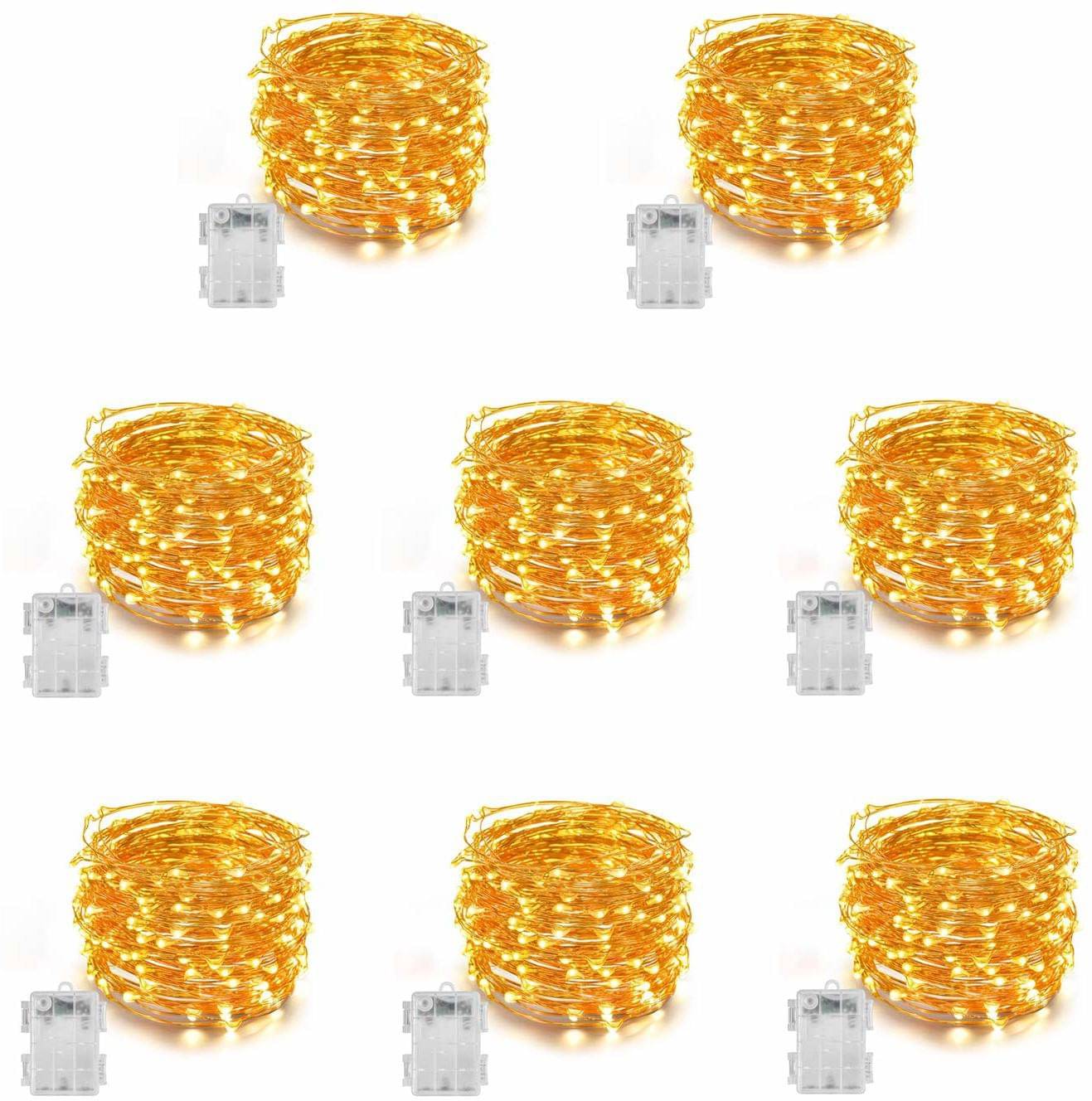     			Spark World Yellow 3M String Light ( Pack of 8 )
