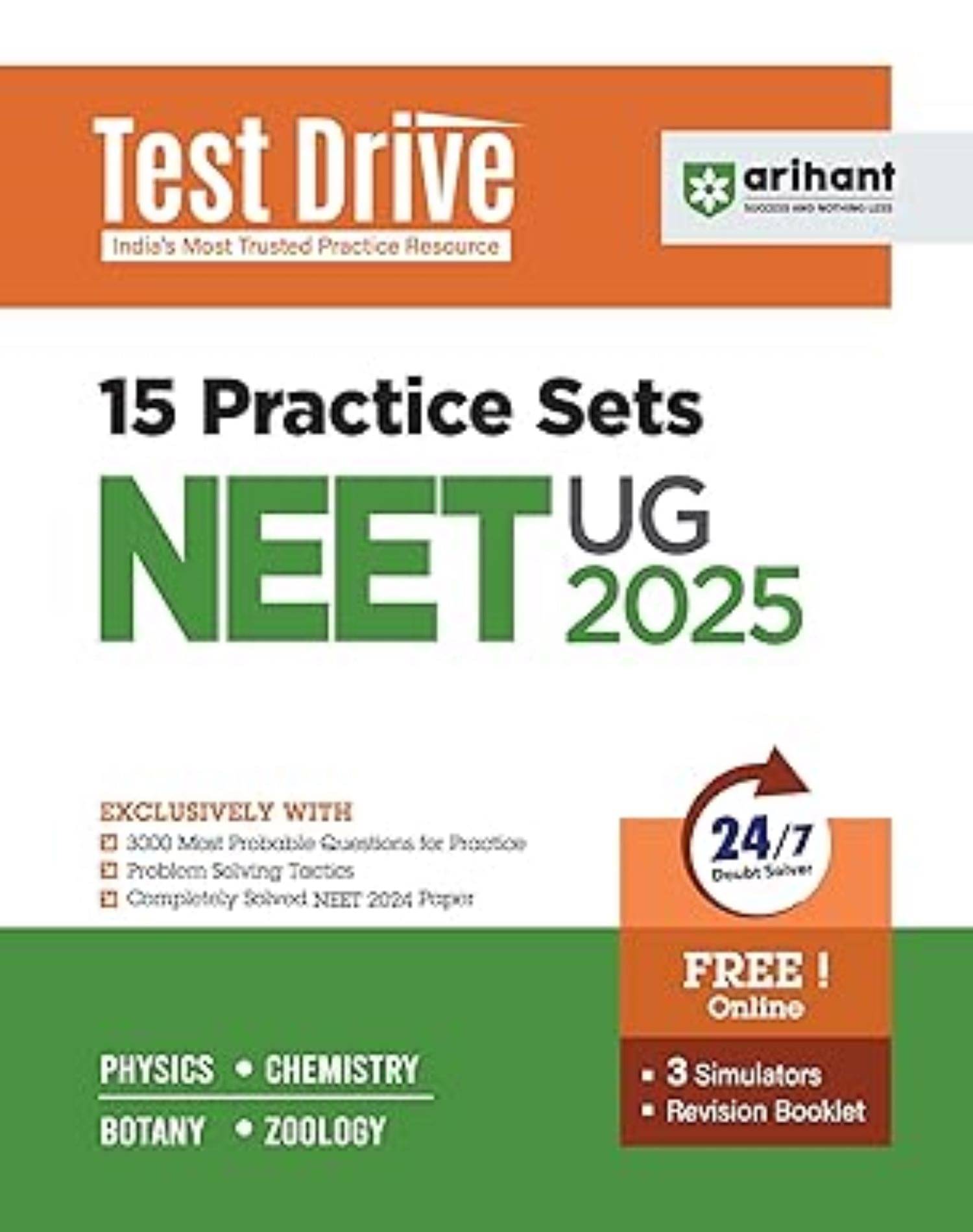 TEST DRIVE 15 PRACTICE SETS NEET UG TEST DRIVE 15 PRACTICE SETS NEET UG